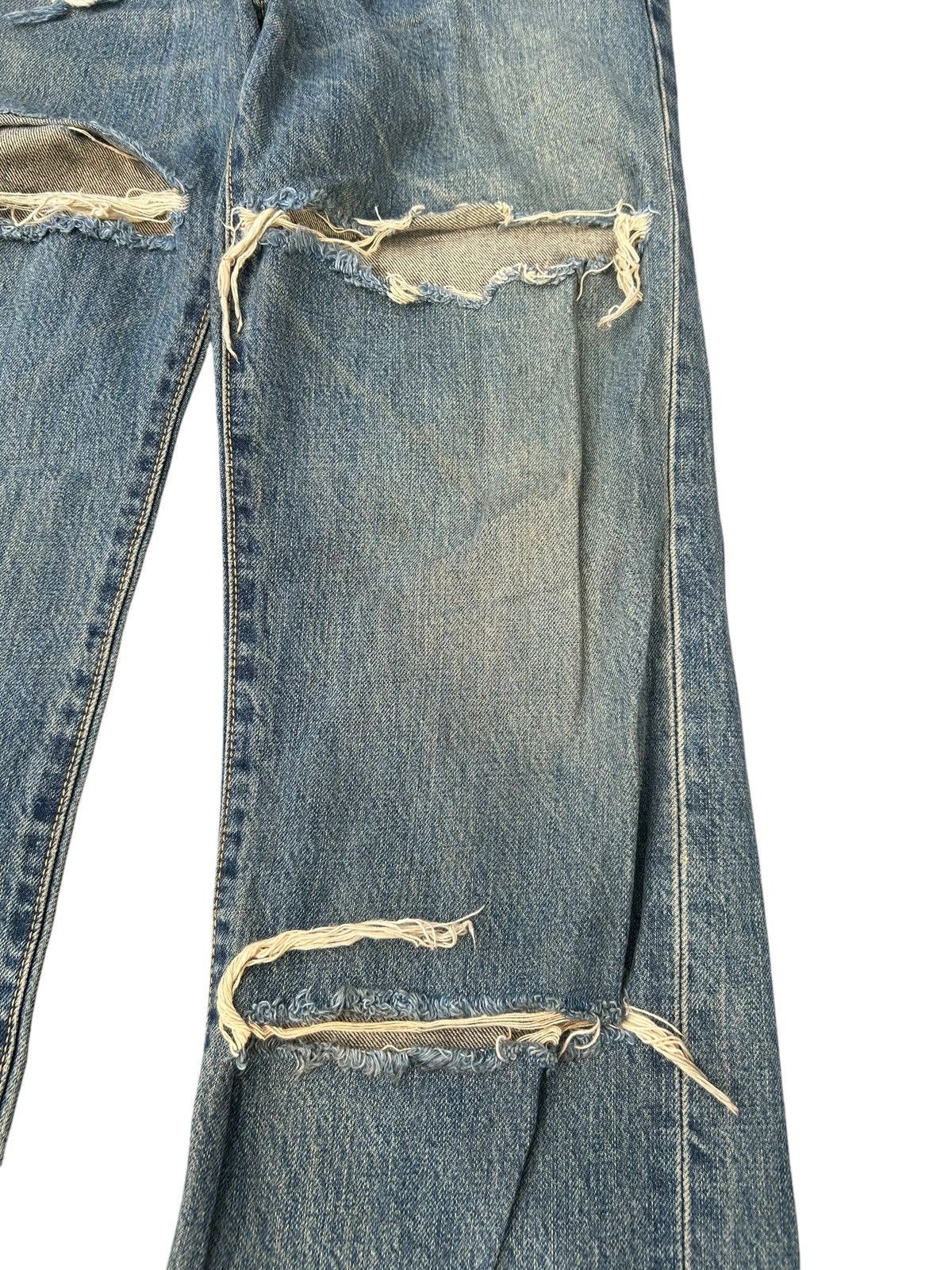Japanese Brand × Kapital × Vintage Rusty Edwin Selvedge Distressed Denim Jeans Size US 27 - 4 Thumbnail