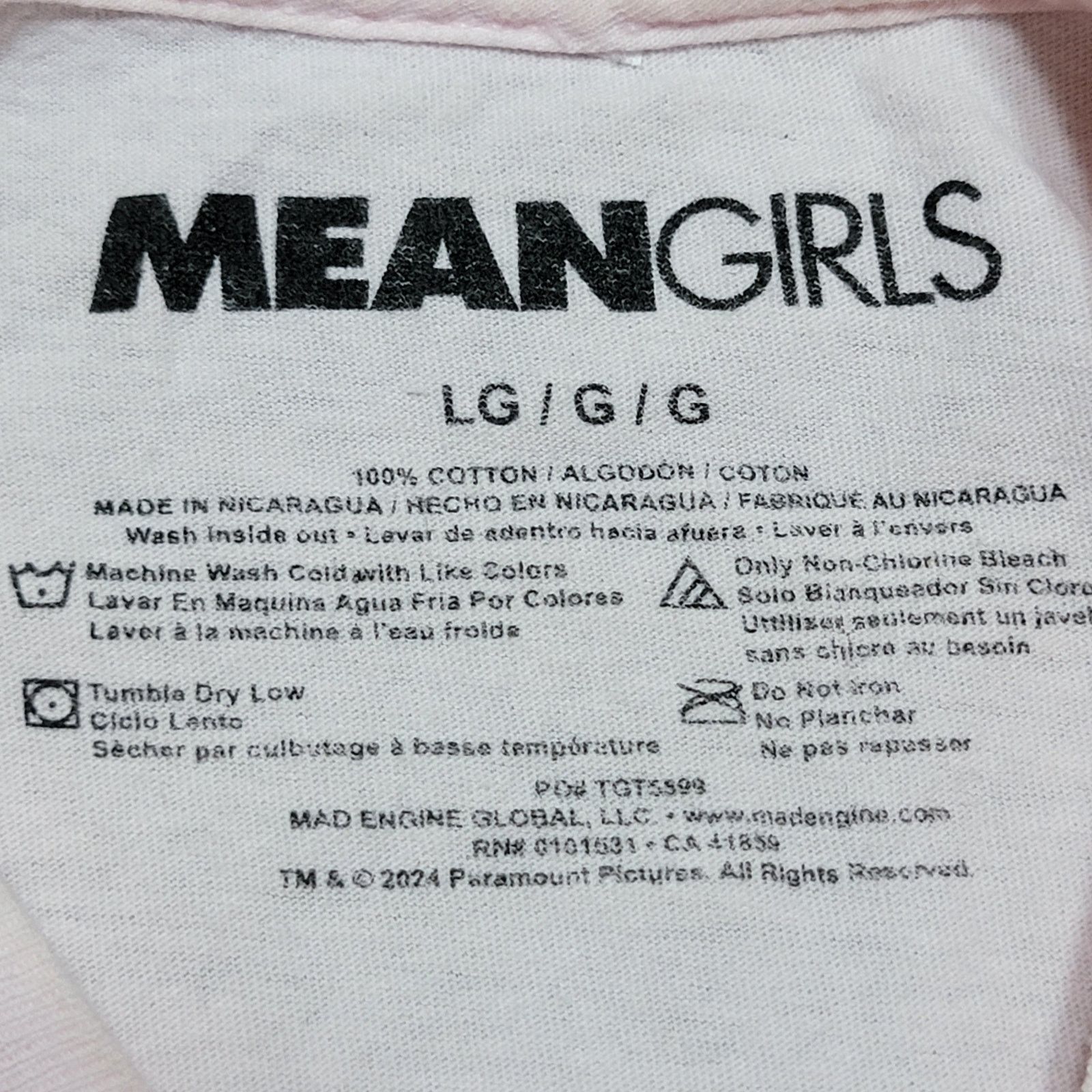 Other Mean Girls Pink Tee "On Wednesdays We Wear Pink" -Size Large Size L / US 10 / IT 46 - 4 Thumbnail