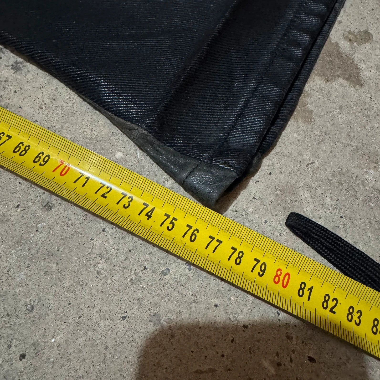 Helmut Lang S/S 1999 Helmut Lang wax coated black denim italian cut Size US 29 - 18 Thumbnail