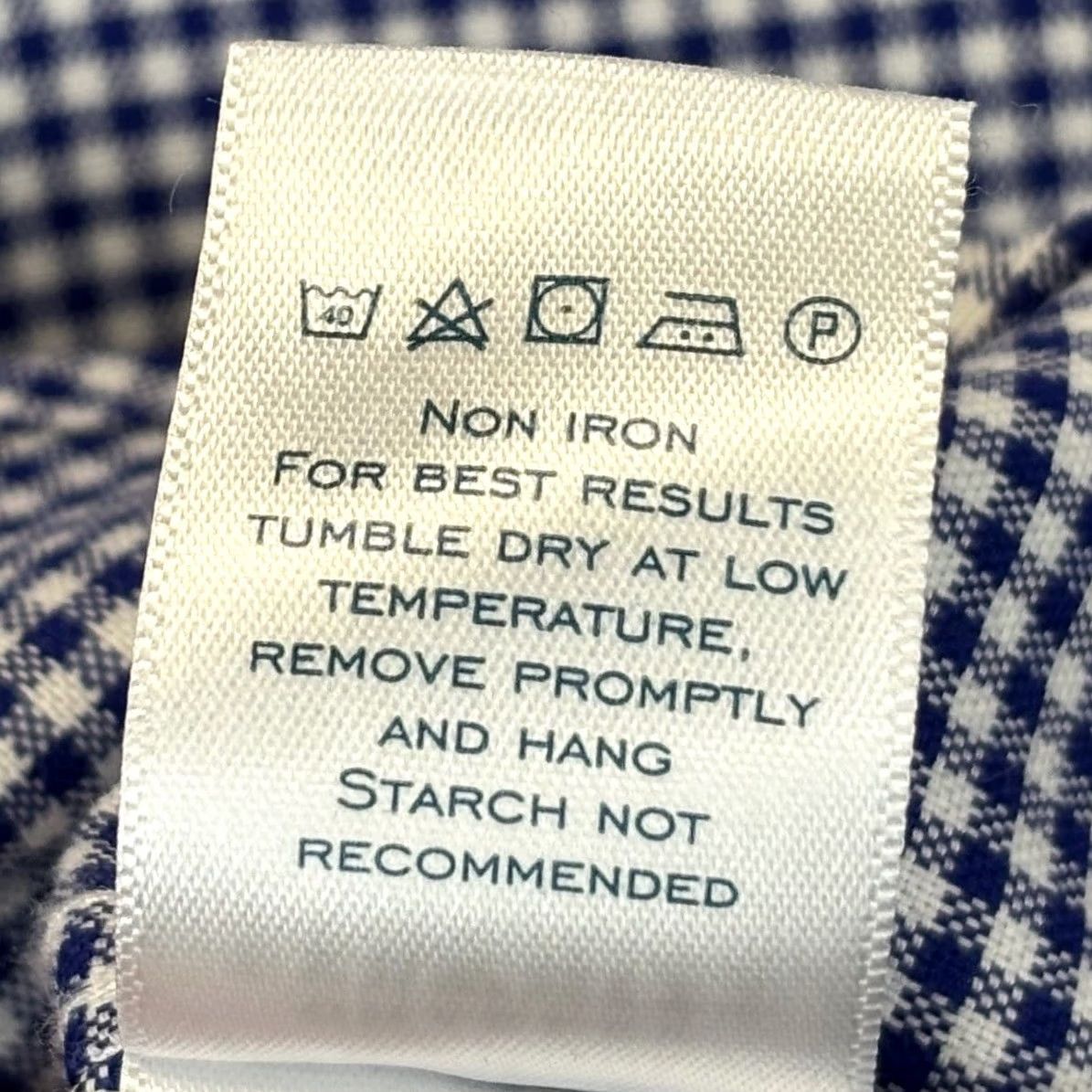 Charles Tyrwhitt Charles Tyrwhitt Check Shirt 3XL Navy White Button-Down Non Iron Mens Short Sleeve Casual Business Formal Vintage No Size US XXL / EU 58 / 5 - 7 Thumbnail