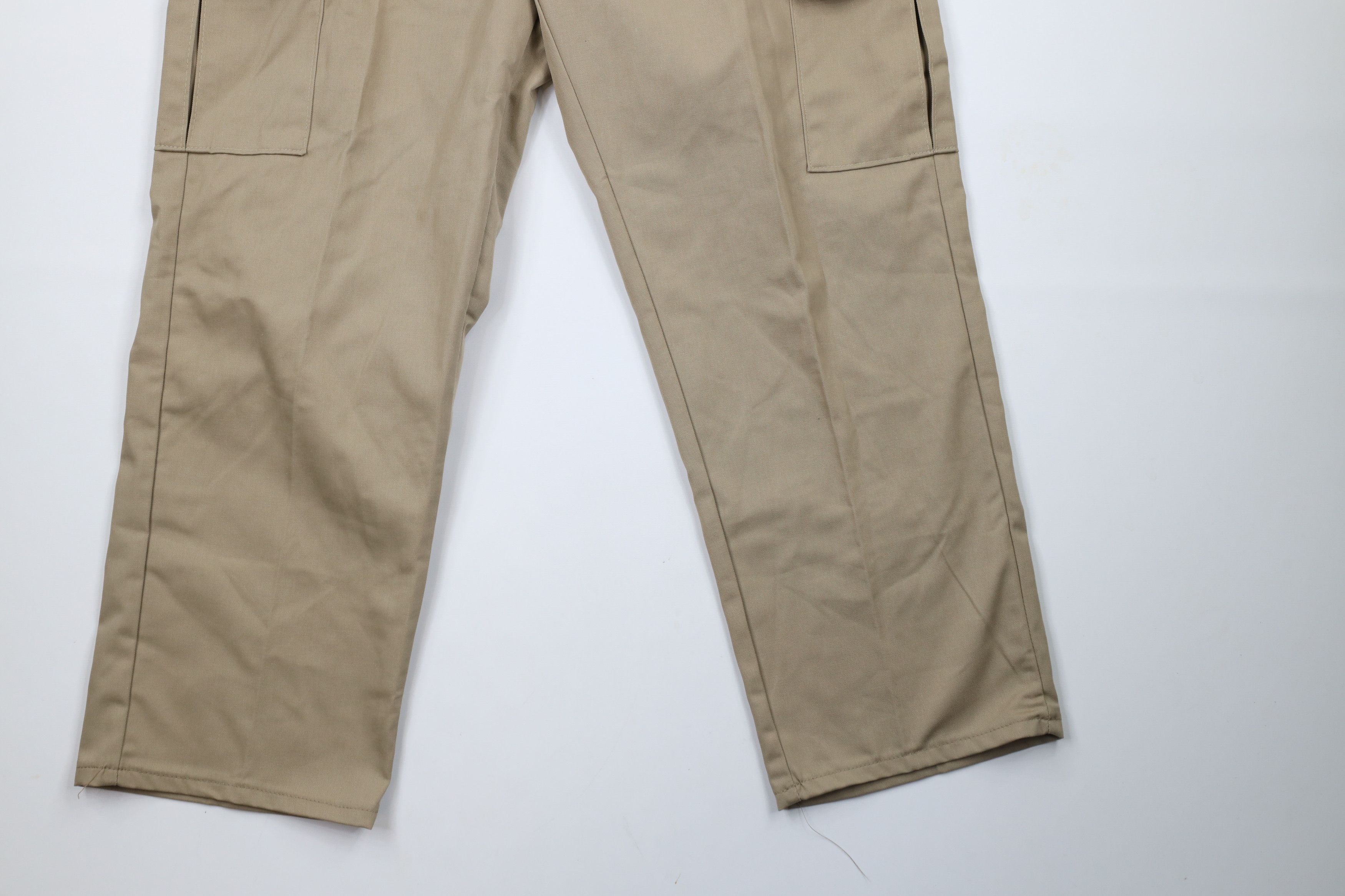 Vintage Vintage 90s Streetwear Cargo Workwear Pants Beige Khaki Size US 38 / EU 54 - 4 Thumbnail