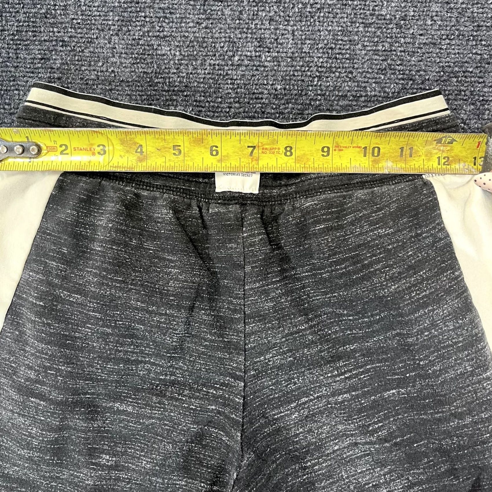 Pinko PINK Victoria's Secret Pants Womens XS Gray White Jogger Athletic Lounge Logo Size 26" / US 2 / IT 38 - 5 Thumbnail