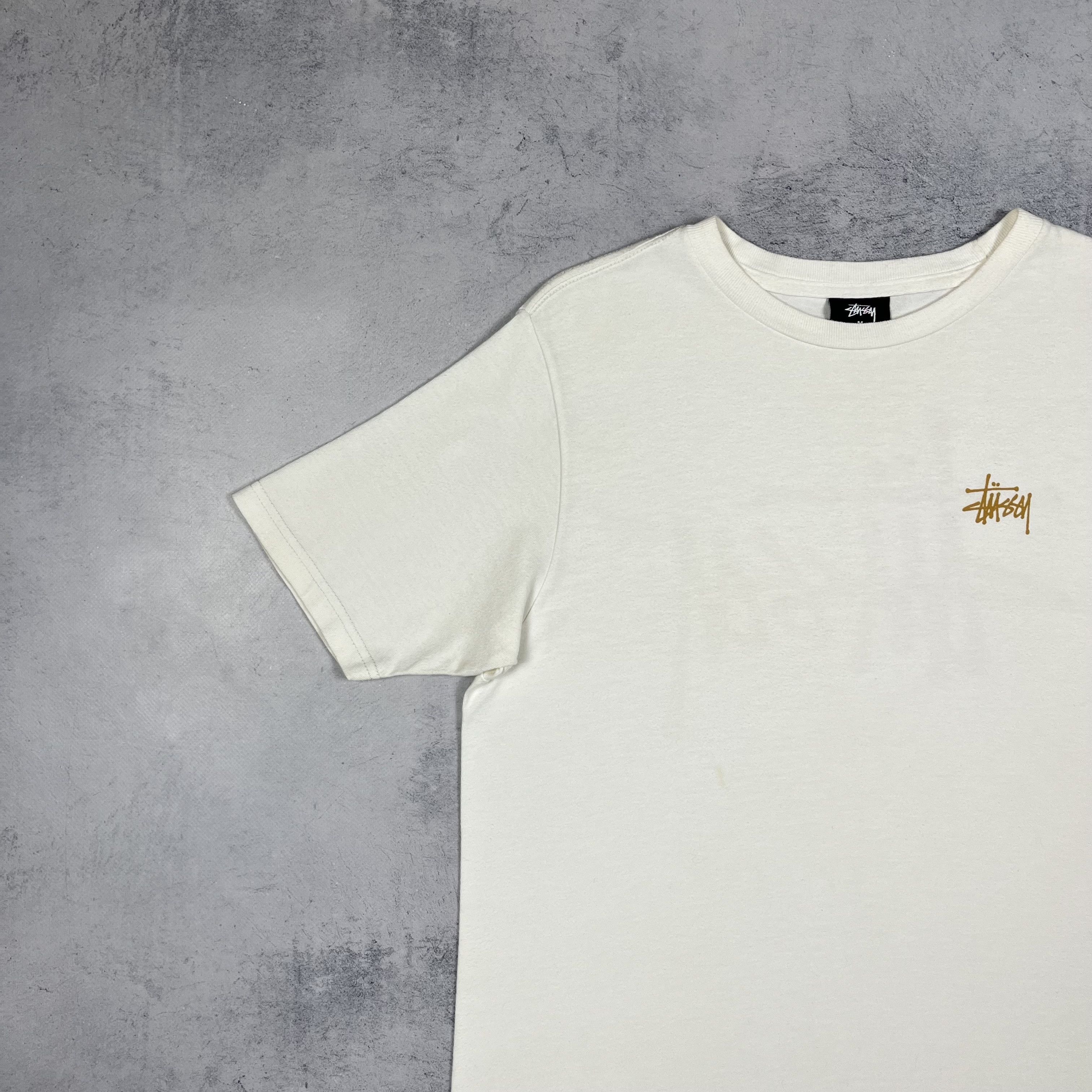 Stussy Vintage Stussy Graffiti Gold Y2K Big Logo T Shirt 00’s Size US S / EU 44-46 / 1 - 18 Thumbnail