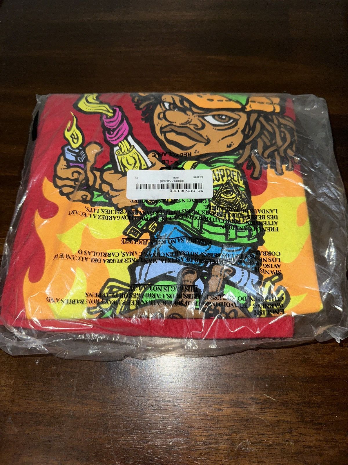 Supreme Supreme Molotov Kid Tee Red XL Size US XL / EU 56 / 4 - 3 Thumbnail