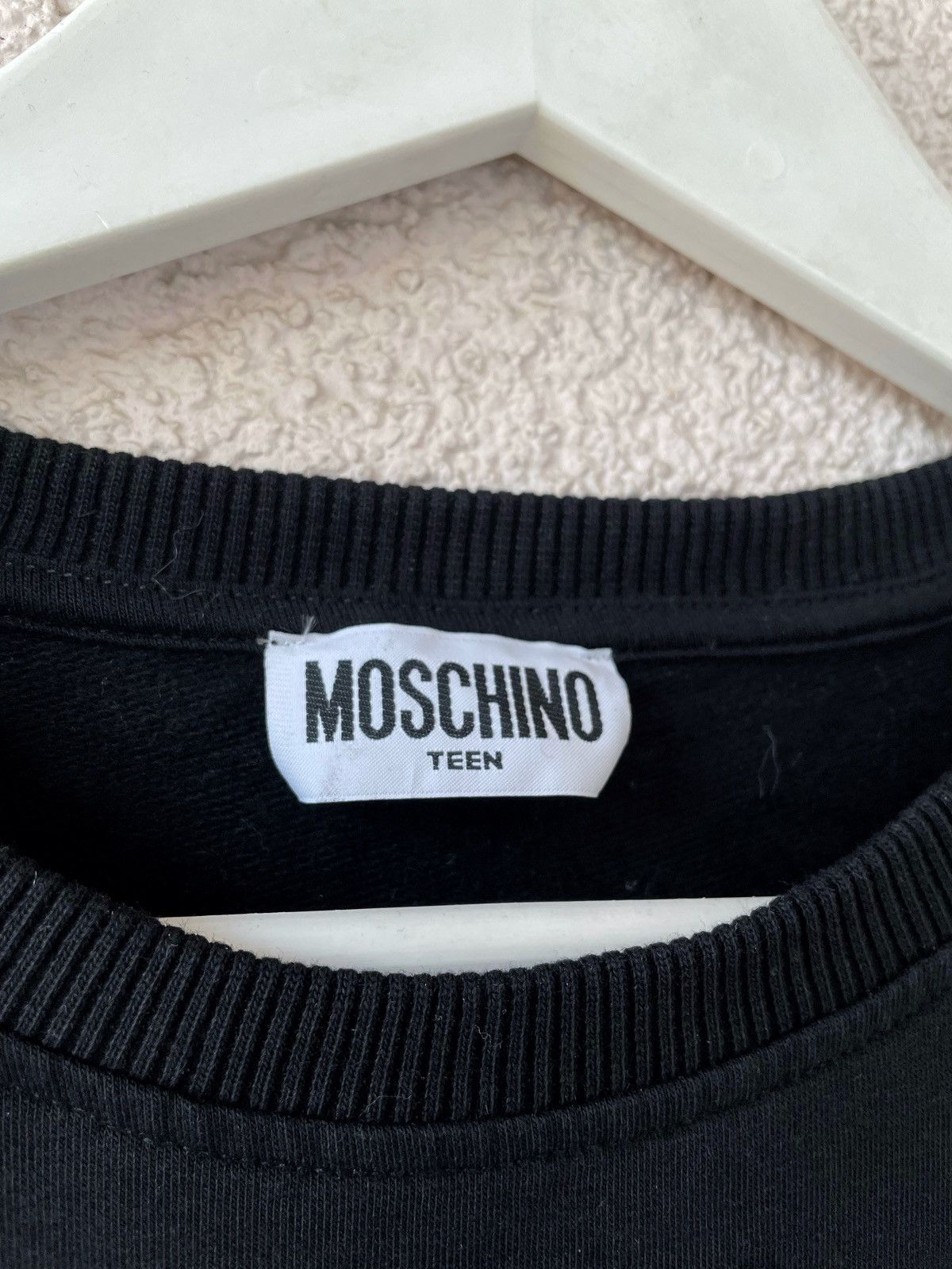 Moschino Moschino Sweatshirt Women Dress Black Big Logo Size S Size S / US 4 / IT 40 - 7 Thumbnail