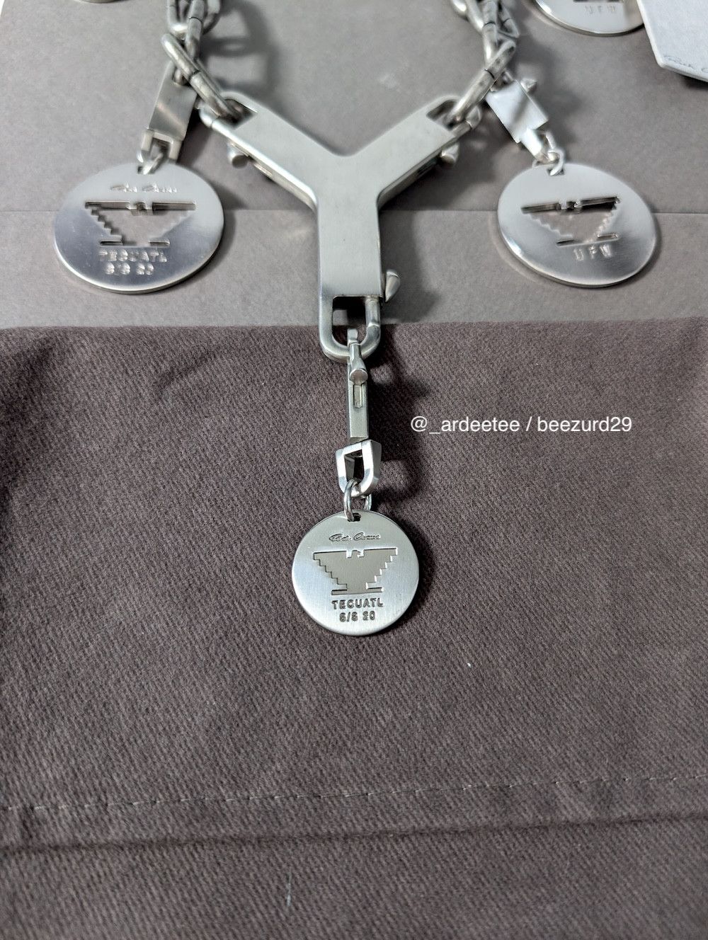 Rick Owens 💥RARE TECUATL RUNWAY UFW CHARM CERBERUS CHOKER NECKLACE Size ONE SIZE - 6 Thumbnail