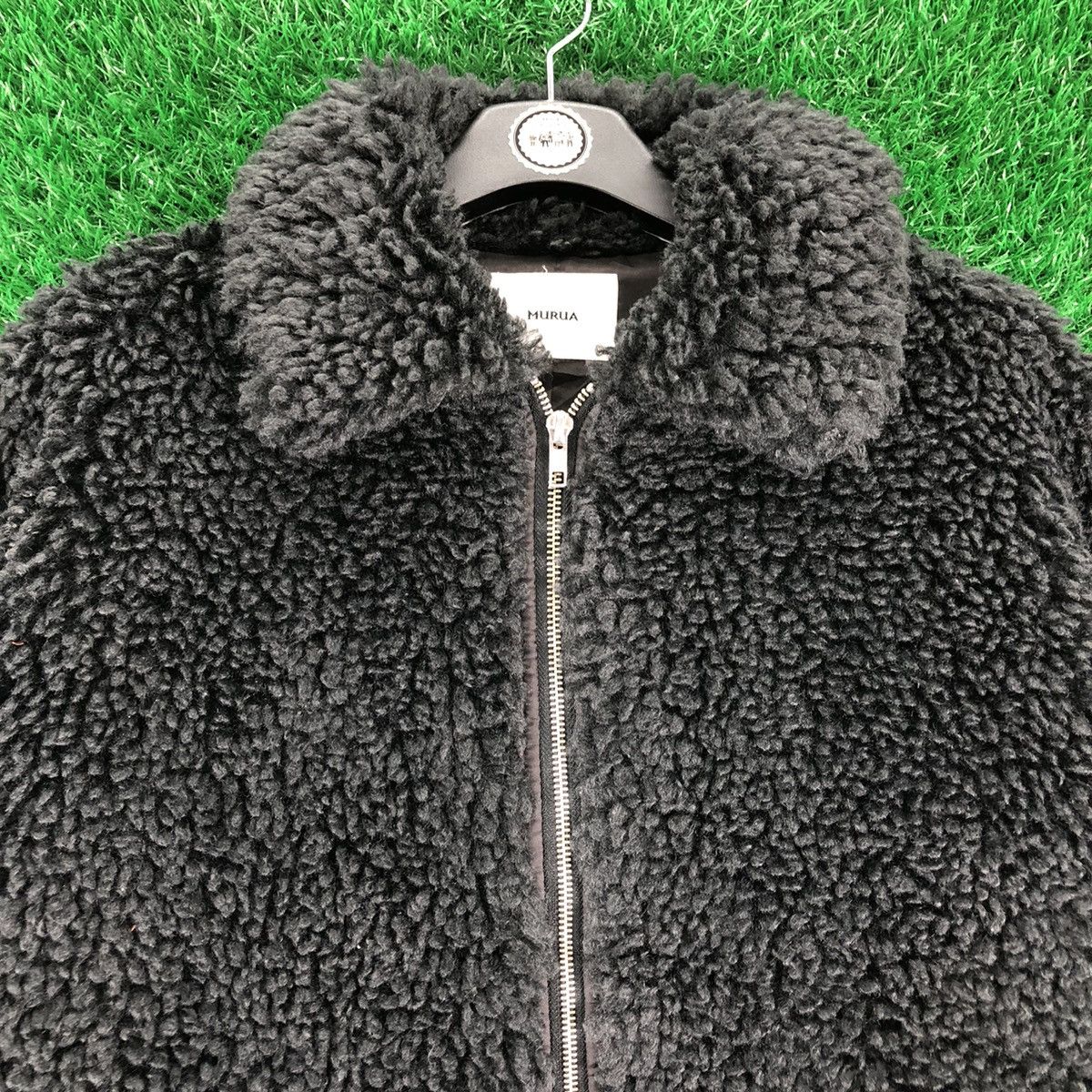 Japanese Brand Cropped Jacket Sherpa Baggy by Murua Size M / US 6-8 / IT 42-44 - 7 Thumbnail