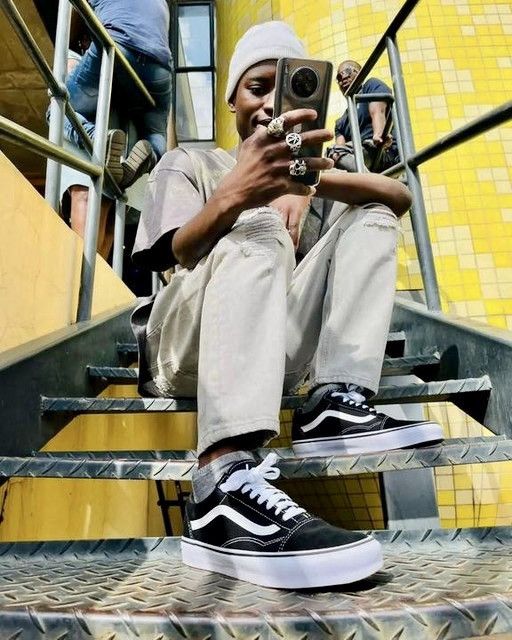 Vans Vans Old Skool Shoes Black White Low Top Sneakers Size US 12 / EU 45 - 5 Thumbnail