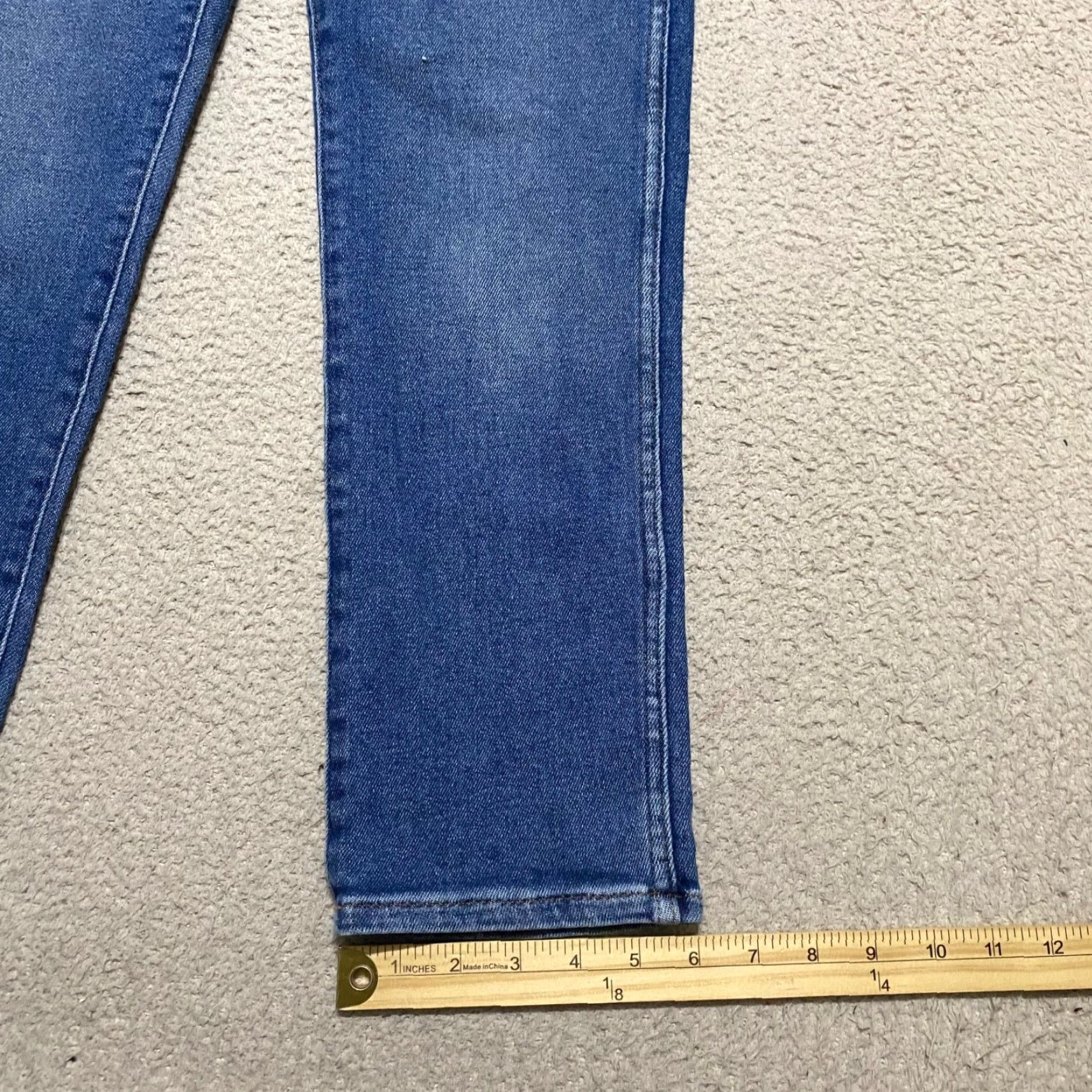 Madewell Madewell Jeans Womens 25P Blue Denim Medium Wash Curvy High Rise Stovepipe 5-Pocket Denim Jeans Womens Size 42" / US 20 - 5 Thumbnail