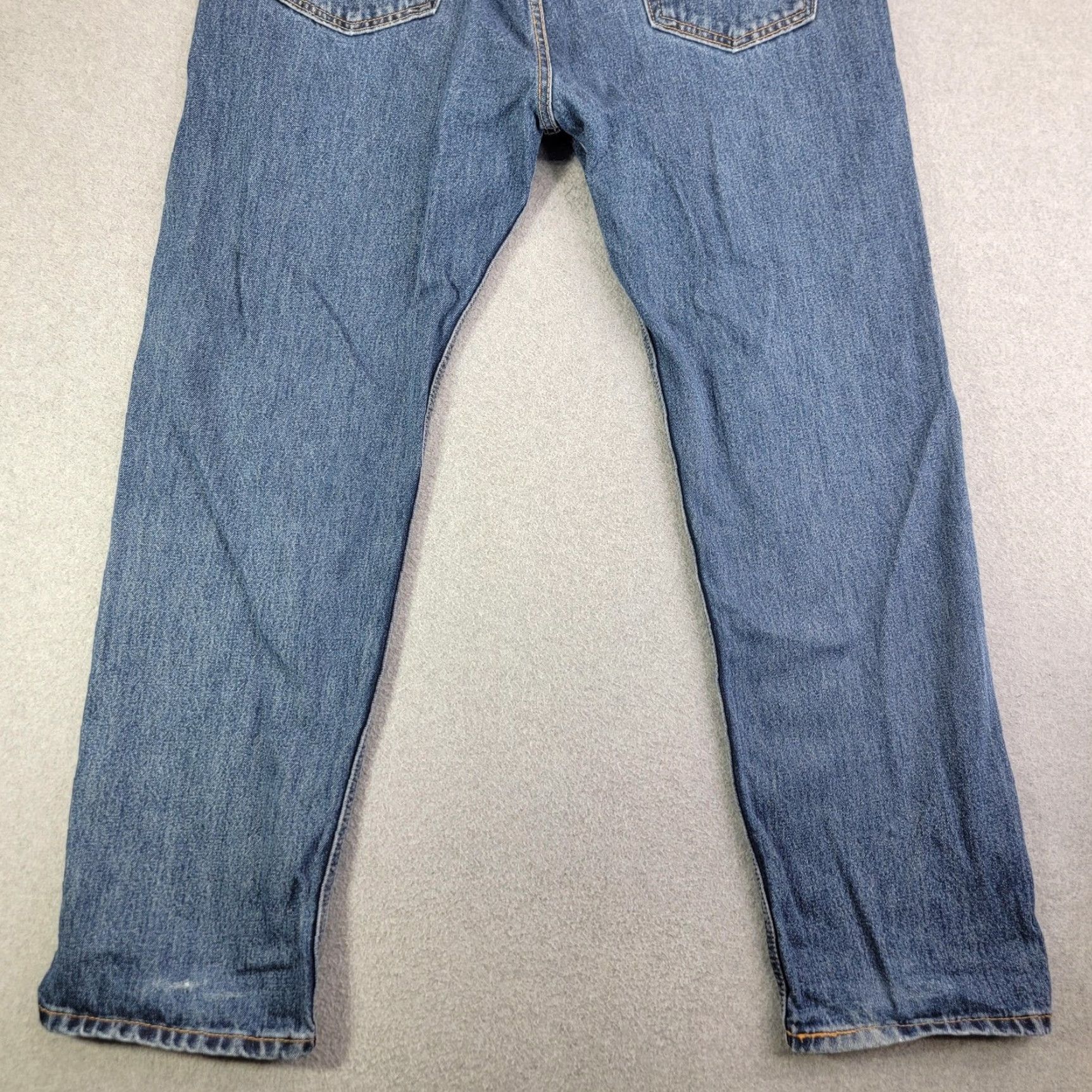 Levi's Levi's 505 Jeans Mens 38x32 Blue Regular Straight Denim Pants Regular Fit Medium Wash Casual Pants Mens Levi's 505 Jeans Size US 38 / EU 54 - 5 Thumbnail