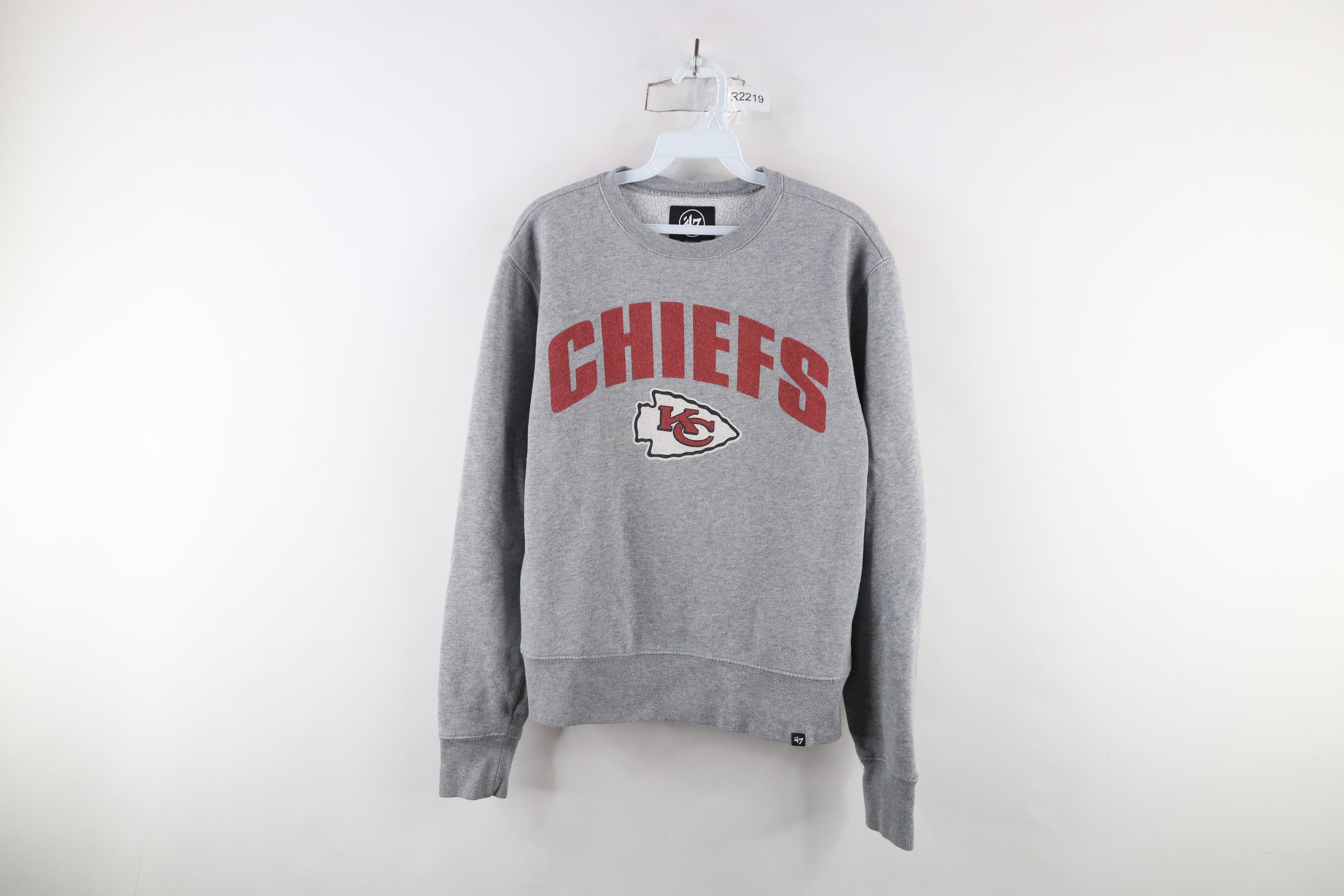 Vintage Retro Spell Out Kansas City Chiefs Football Sweatshirt Gray Size US S / EU 44-46 / 1 - 1 Thumbnail