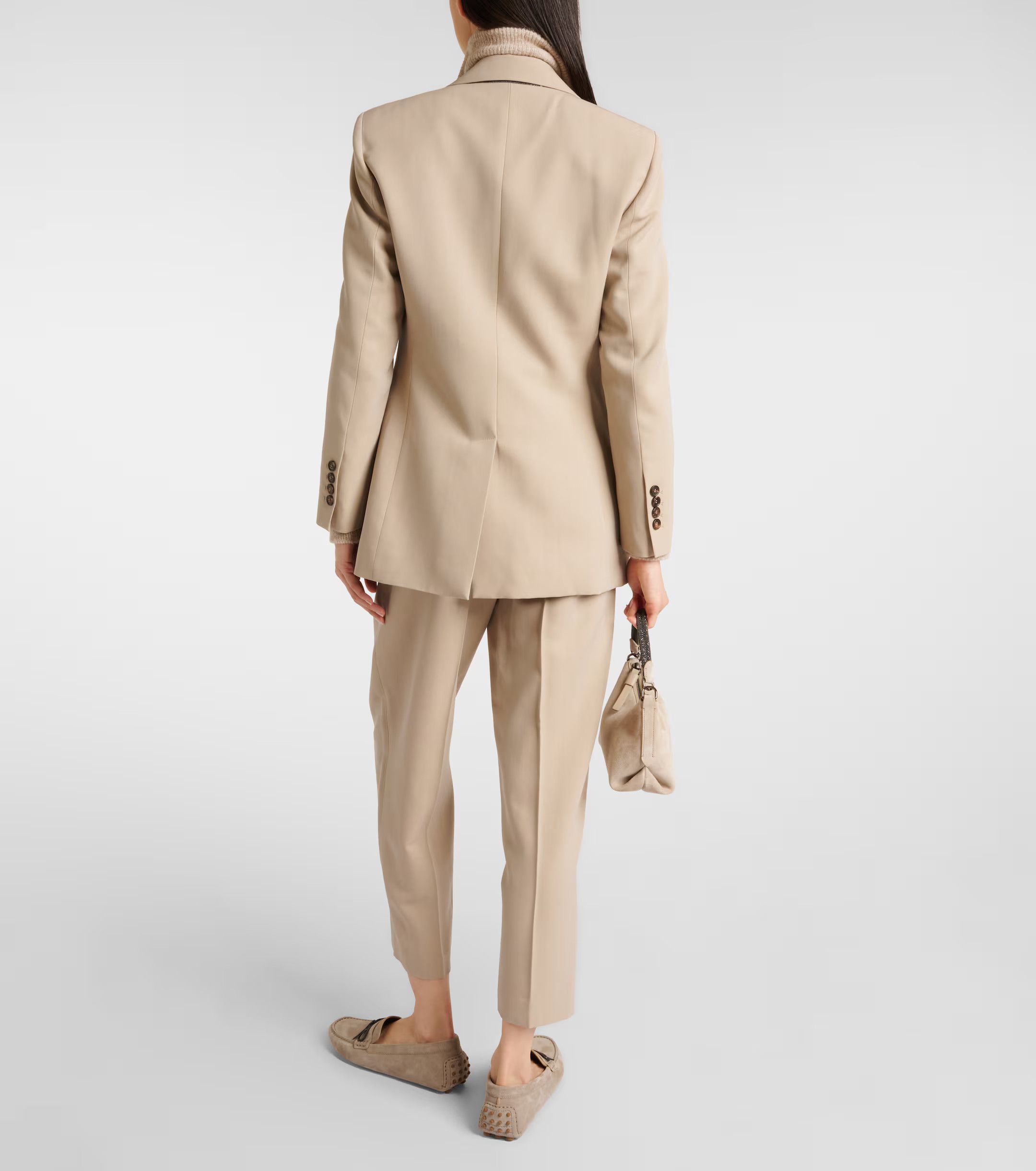 Brunello Cucinelli o1y0725 Blazer in Sand Size L / US 10 / IT 46 - 4 Thumbnail