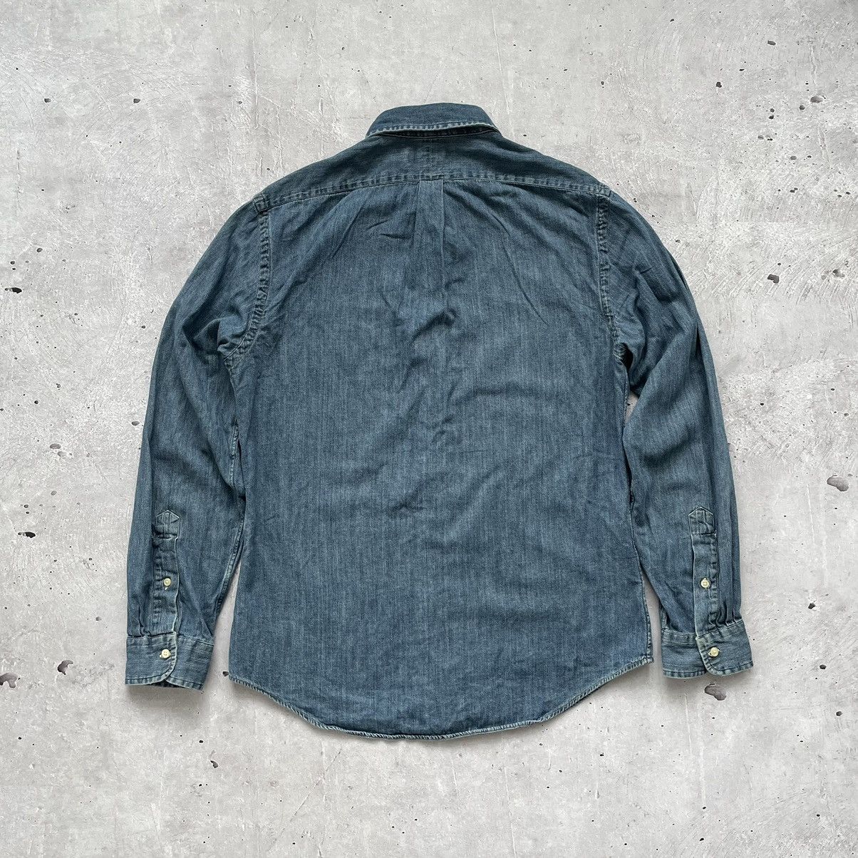 Polo Ralph Lauren × Vintage 🔥Rare🔥Polo Ralph Lauren Blue denim shirt Size US L / EU 52-54 / 3 - 4 Thumbnail