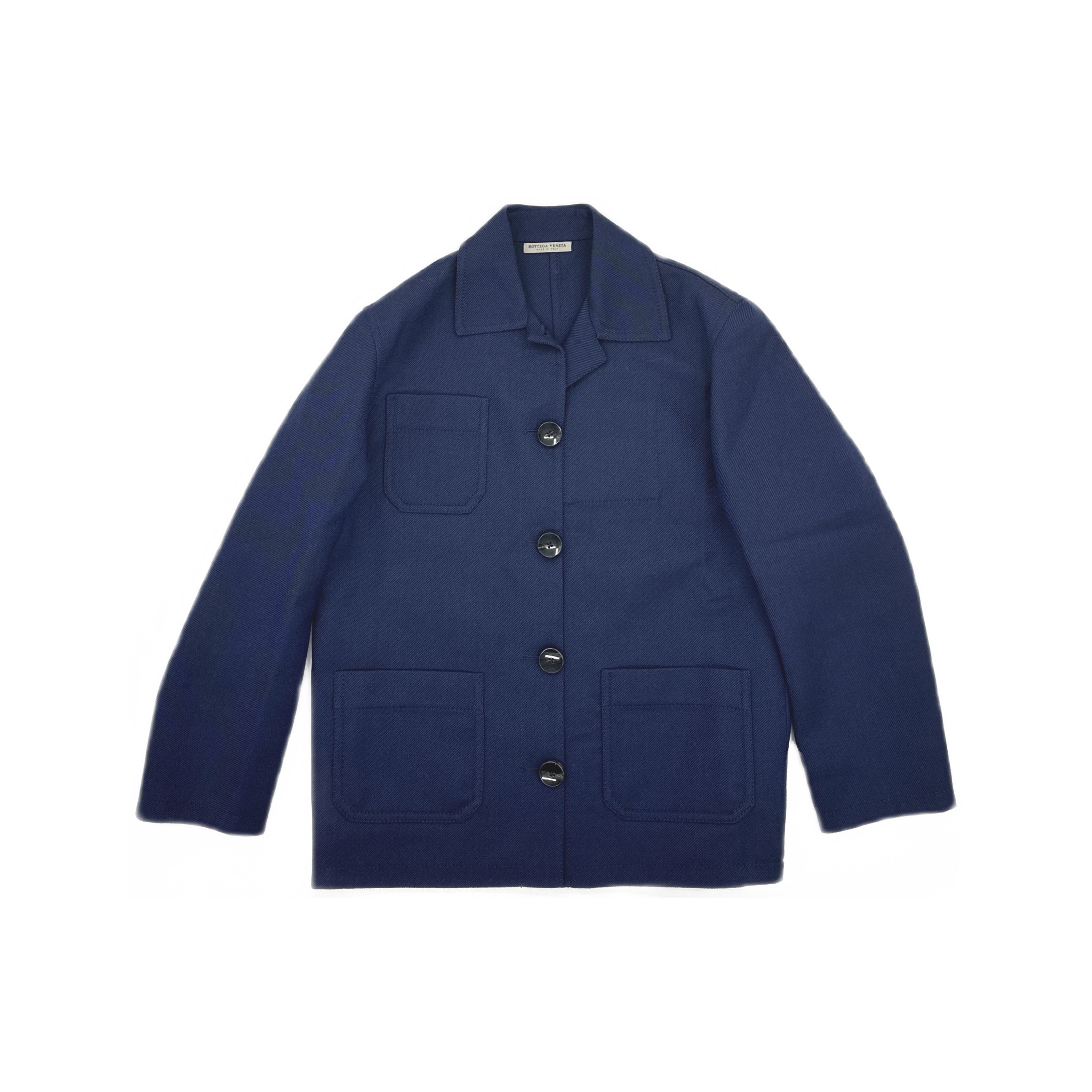 Bottega Veneta Bottega Veneta Blue Cotton Jacket Size 38 Size XS / US 0-2 / IT 36-38 - 1 Thumbnail