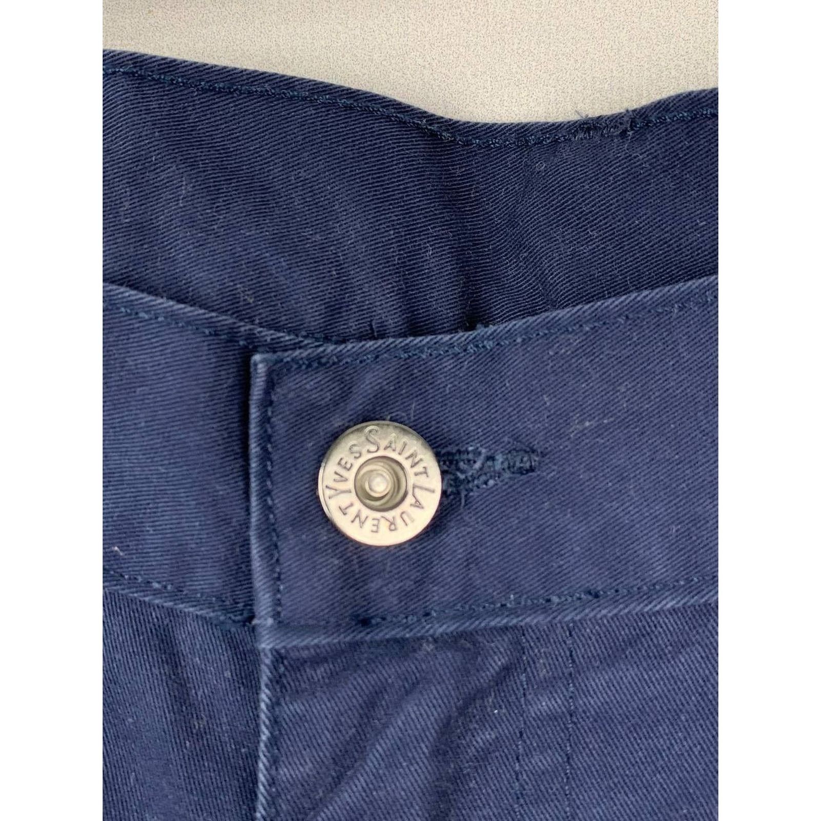 Yves Saint Laurent Yves Saint Laurent YSL Logo Navy Pants Size US 34 / EU 50 - 13 Thumbnail