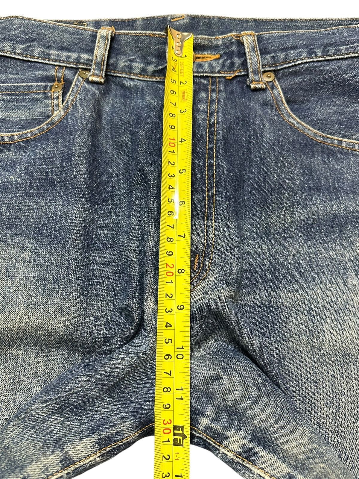 Helmut Lang Vintage Japanese Brand Blue Faded Wash Style Baggy Jeans Size US 29 - 14 Thumbnail