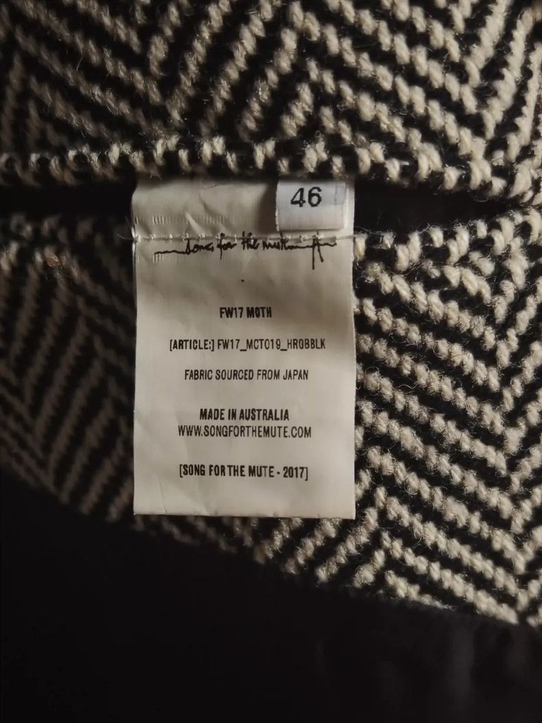 Song For The Mute Song For The Mute Herringbone Double-breasted Coat Size US S / EU 44-46 / 1 - 5 Thumbnail
