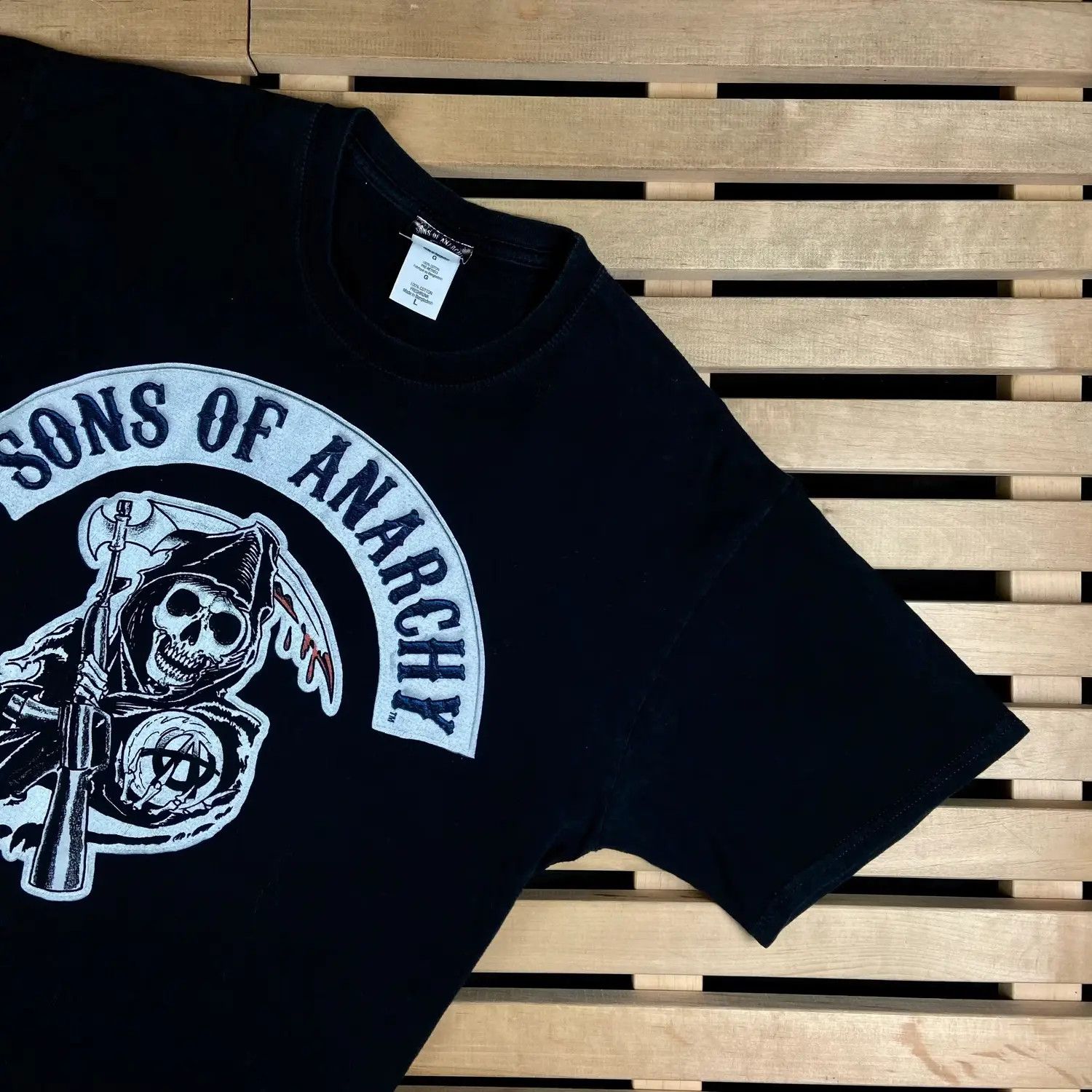 Vintage Mens Vintage T Shirt Sons Of Anarchy Size L Size US L / EU 52-54 / 3 - 2 Thumbnail