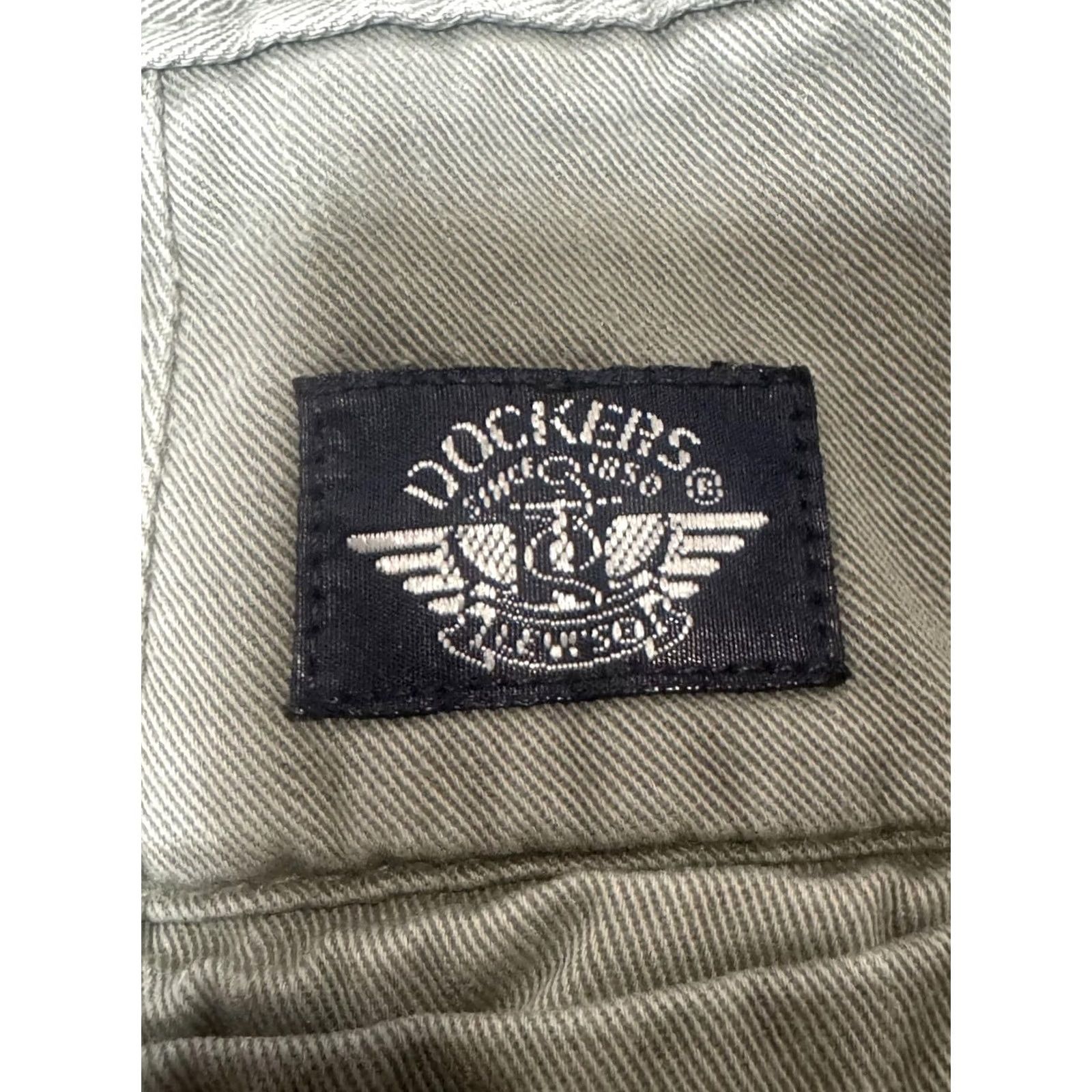 Dockers Dockers Mens Casual Pants Olive Green Size 38x34 Straight Leg Button Closure Cotton Size US 38 / EU 54 - 3 Thumbnail
