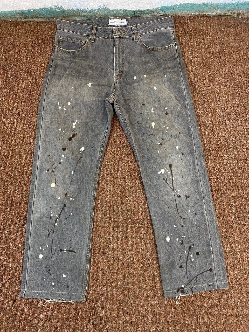 Japanese Brand ehypen japanese brands paint splatter denim nice design Size US 33 - 7 Thumbnail