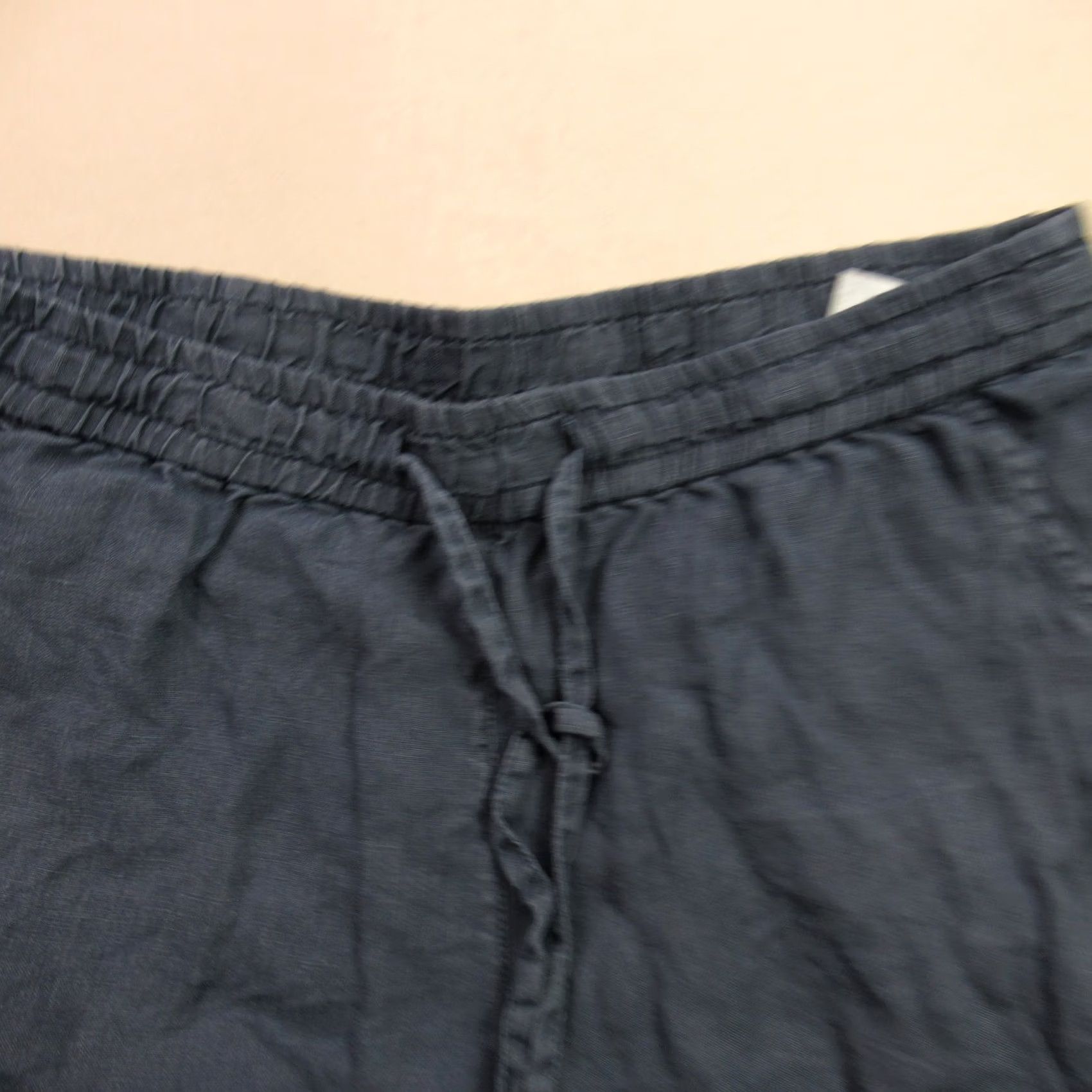 Tommy Bahama Tommy Bahama Linen Shorts Women XS/TP Blue Chino Elastic Waist Drawstring 100% Size 26" / US 2 / IT 38 - 2 Thumbnail
