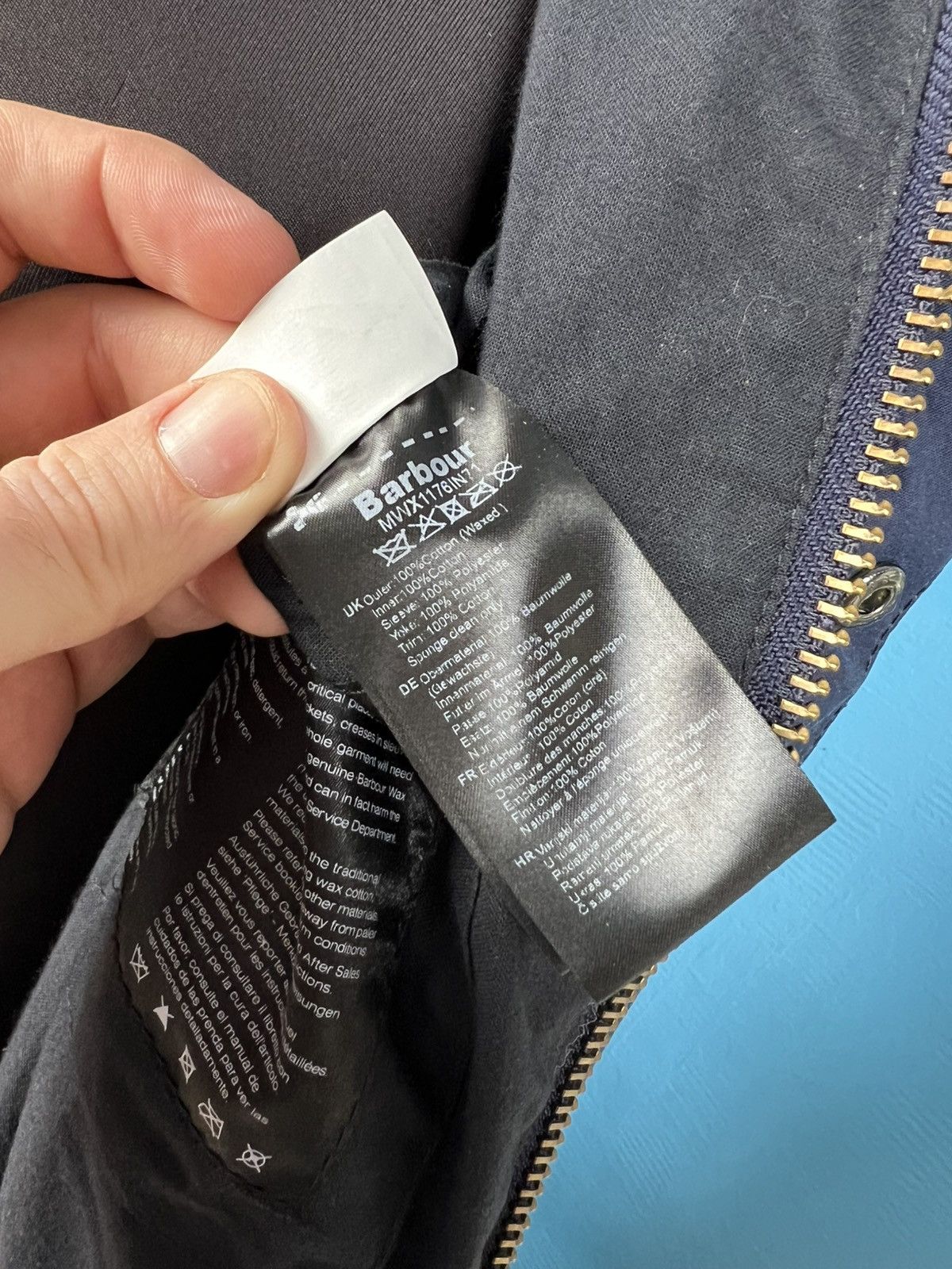 Barbour Barbour wax international lock streetwear jacket blue Size US M / EU 48-50 / 2 - 8 Thumbnail