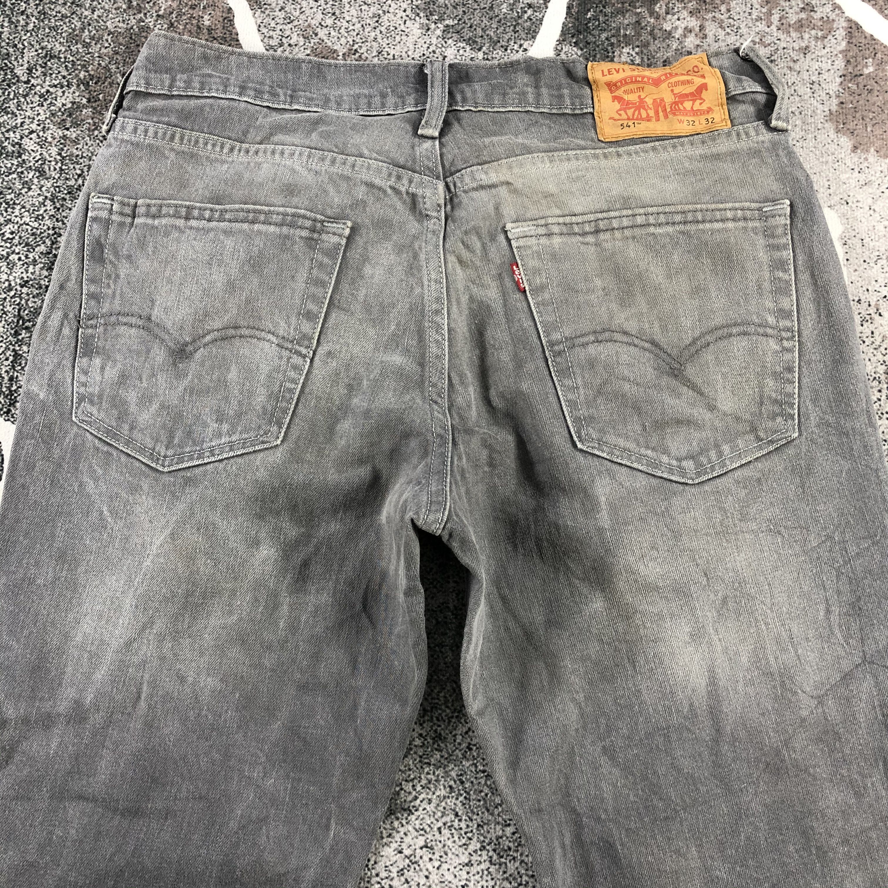 Levi's Levis 541 Jeans Faded Black Denim KJ1090 Size US 32 / EU 48 - 4 Thumbnail