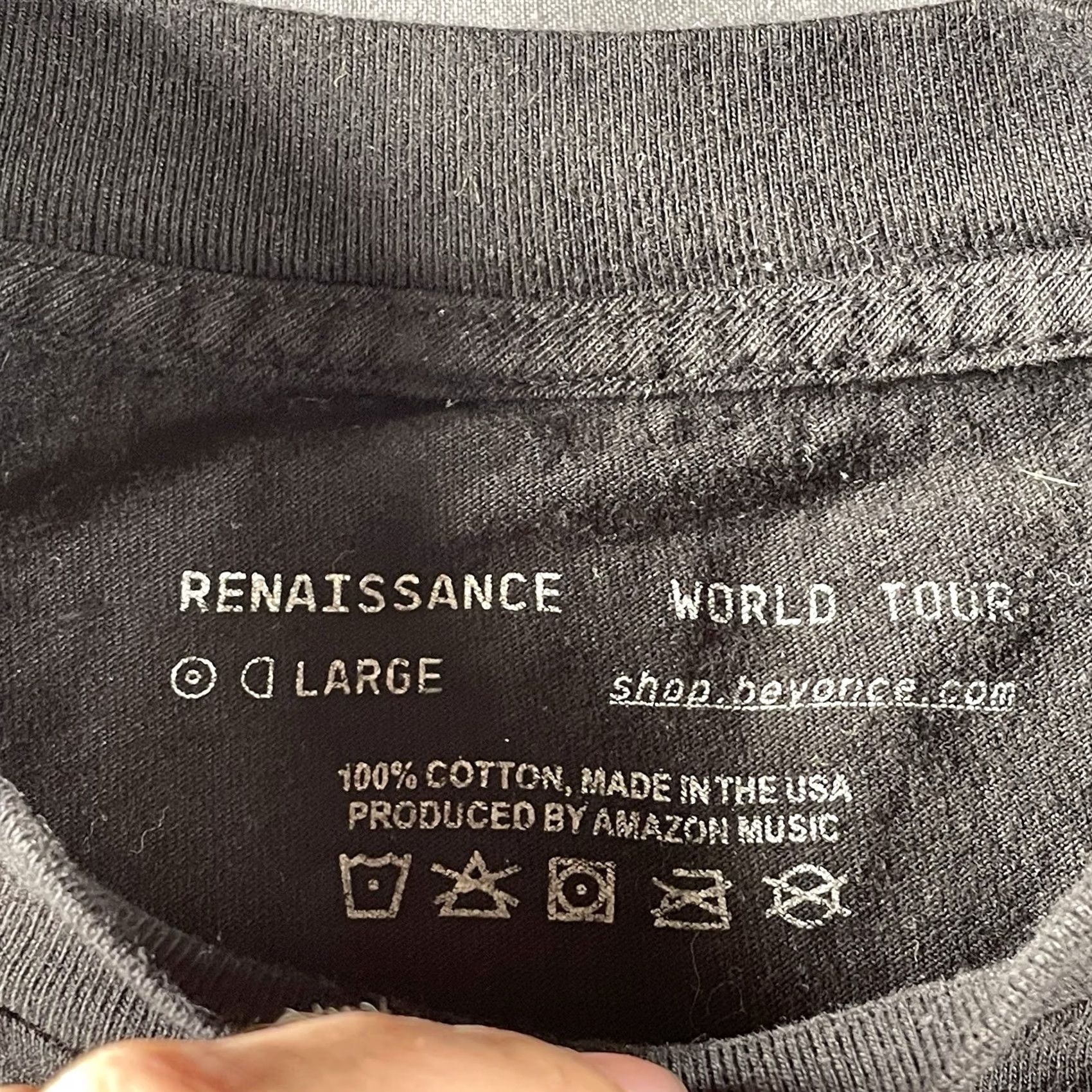 Vintage Beyonce Shirt World Tour Merchandise Cowboy Hat On a Horse Large Black Crew Neck Short Sleeve T-Shirt Mens Size US L / EU 52-54 / 3 - 5 Thumbnail