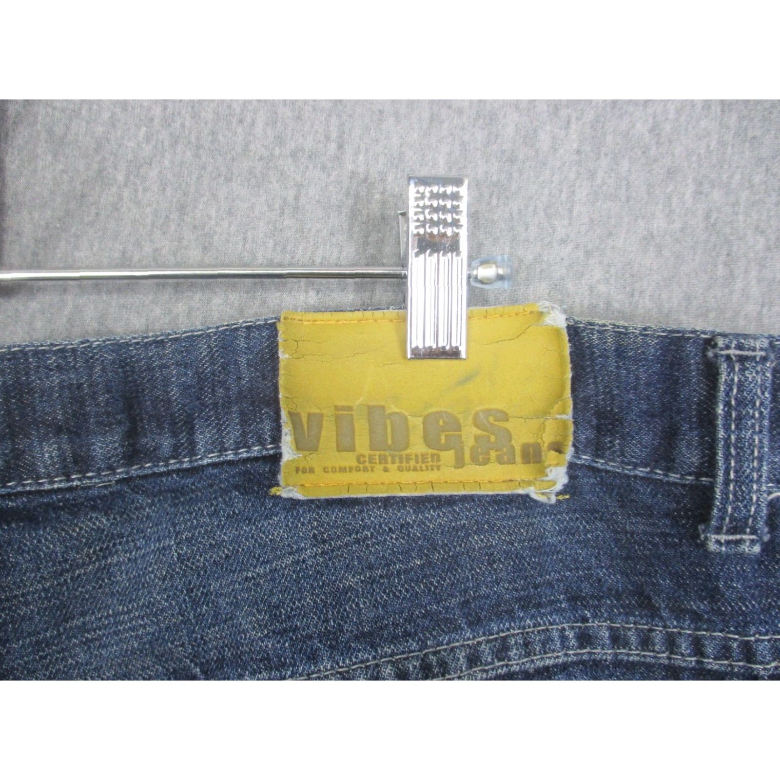 VIBE Vibes Jeans Mens 36x34 Blue Relaxed Fit Carpenter Straight Leg Denim Workwear Size US 36 / EU 52 - 7 Thumbnail