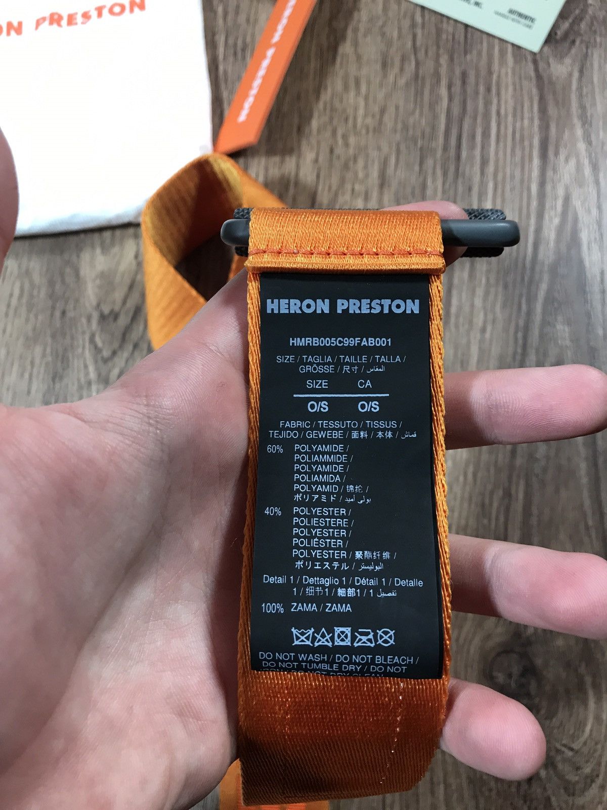 Heron Preston Heron Preston New Tape Logo Patch-Detail Belt Size ONE SIZE - 6 Thumbnail