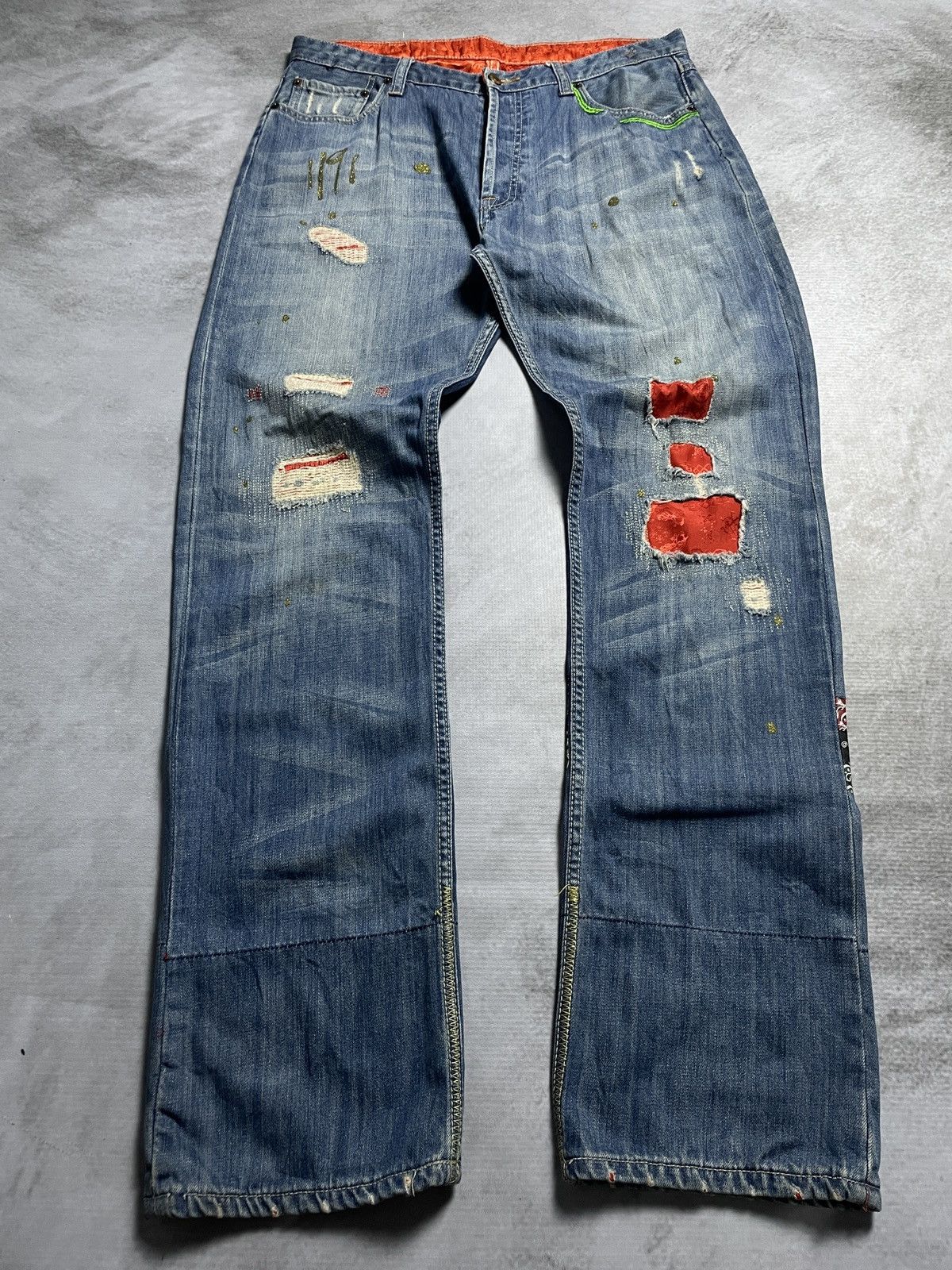 CLOT × Levi's Clot X Levi’s 501 Crash Patch Denim Pants Size US 36 / EU 52 - 2 Thumbnail