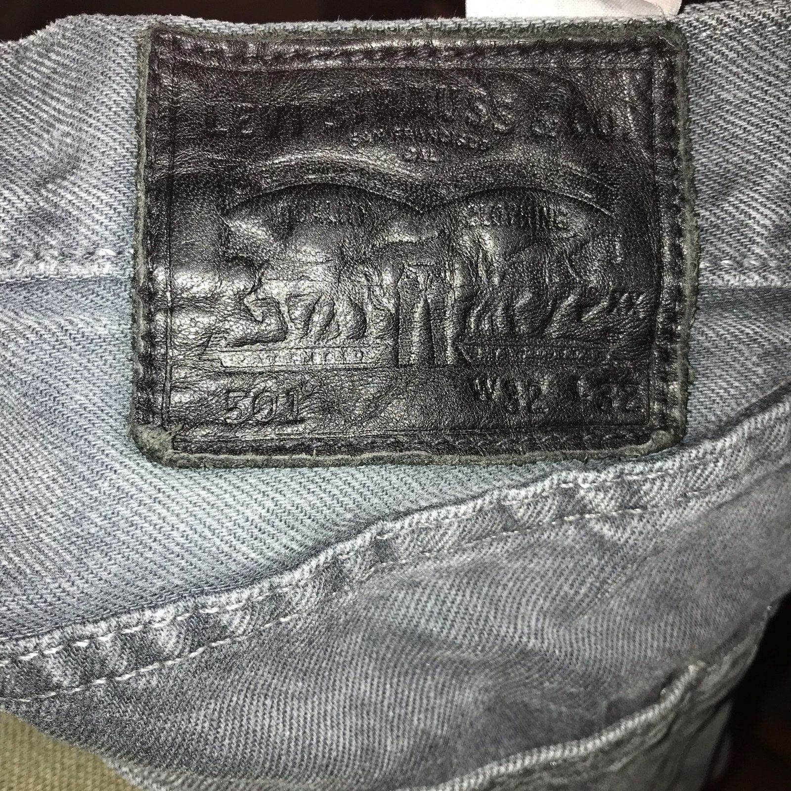 Levi's LEVI'S 501 Jeans Men's 30x32 Gray Button Fly Size US 30 / EU 46 - 4 Thumbnail