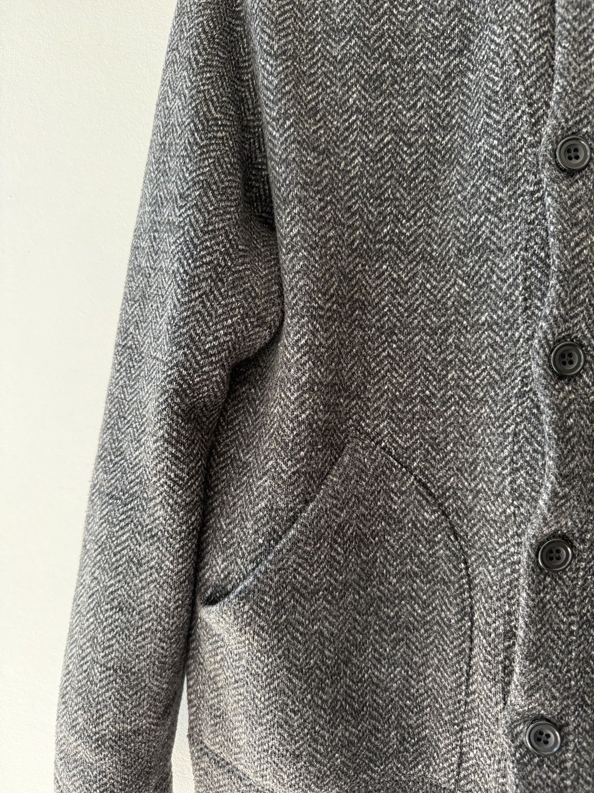 Beams Plus Beams+ Digital Houndstooth Shawl Neck Cardigan Size US M / EU 48-50 / 2 - 3 Thumbnail