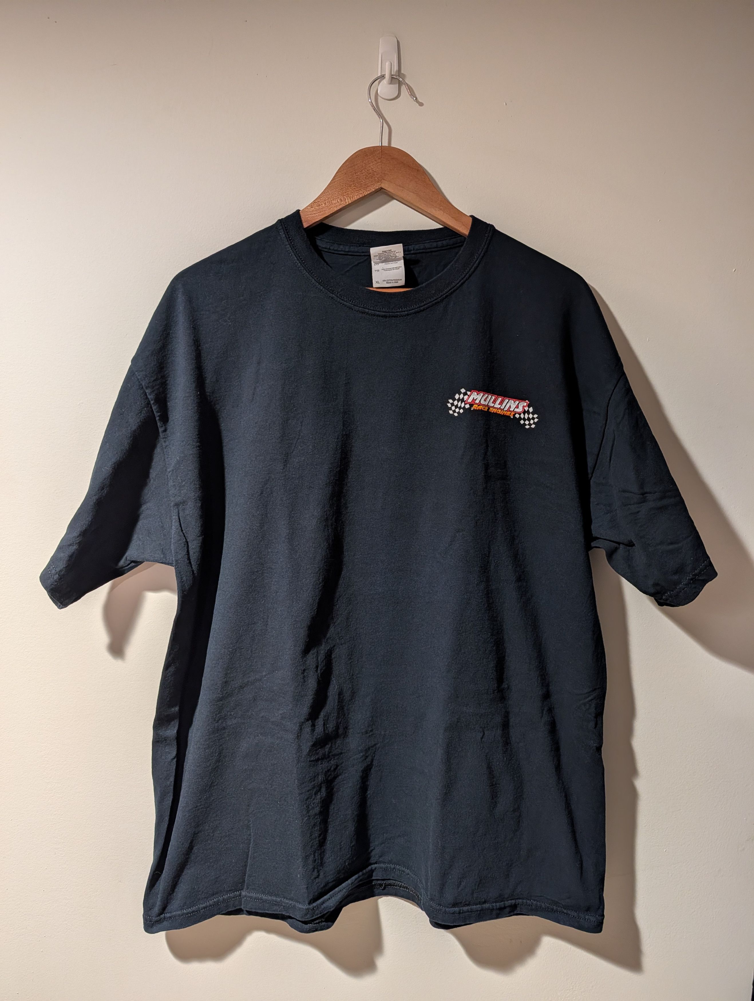 NASCAR Vintage Y2K Mullins Race Engines Black X-Large T-Shirt Size US XL / EU 56 / 4 - 3 Thumbnail