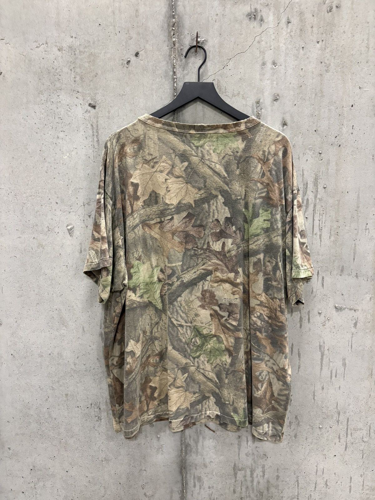 Vintage Vintage Blank Shirt Camo Faded Distressed Grunge Band Boxy Size US XXL / EU 58 / 5 - 3 Thumbnail