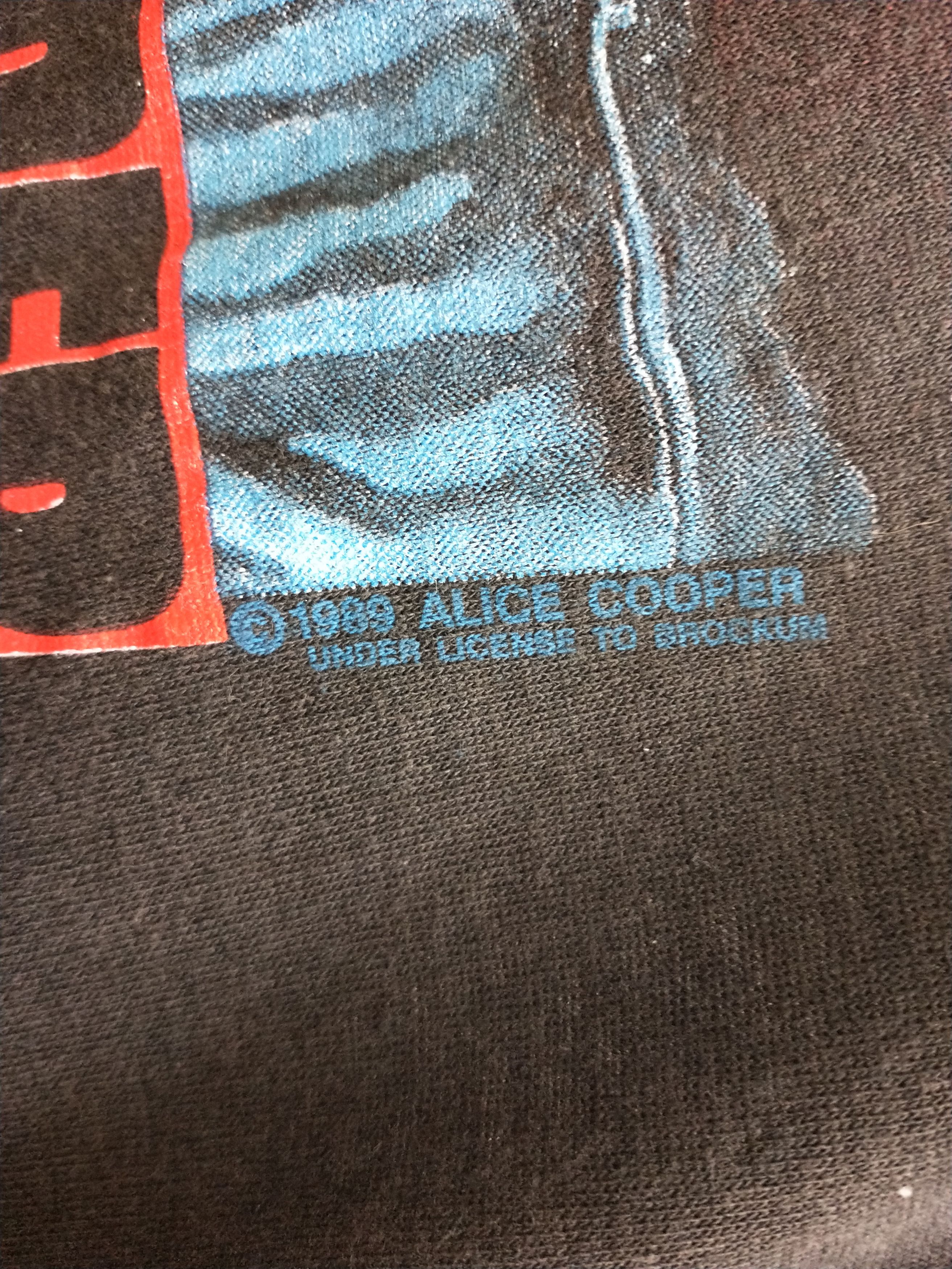 Band Tees × Brockum × Vintage 1989 Alice Cooper Trash Tee Size US S / EU 44-46 / 1 - 5 Thumbnail