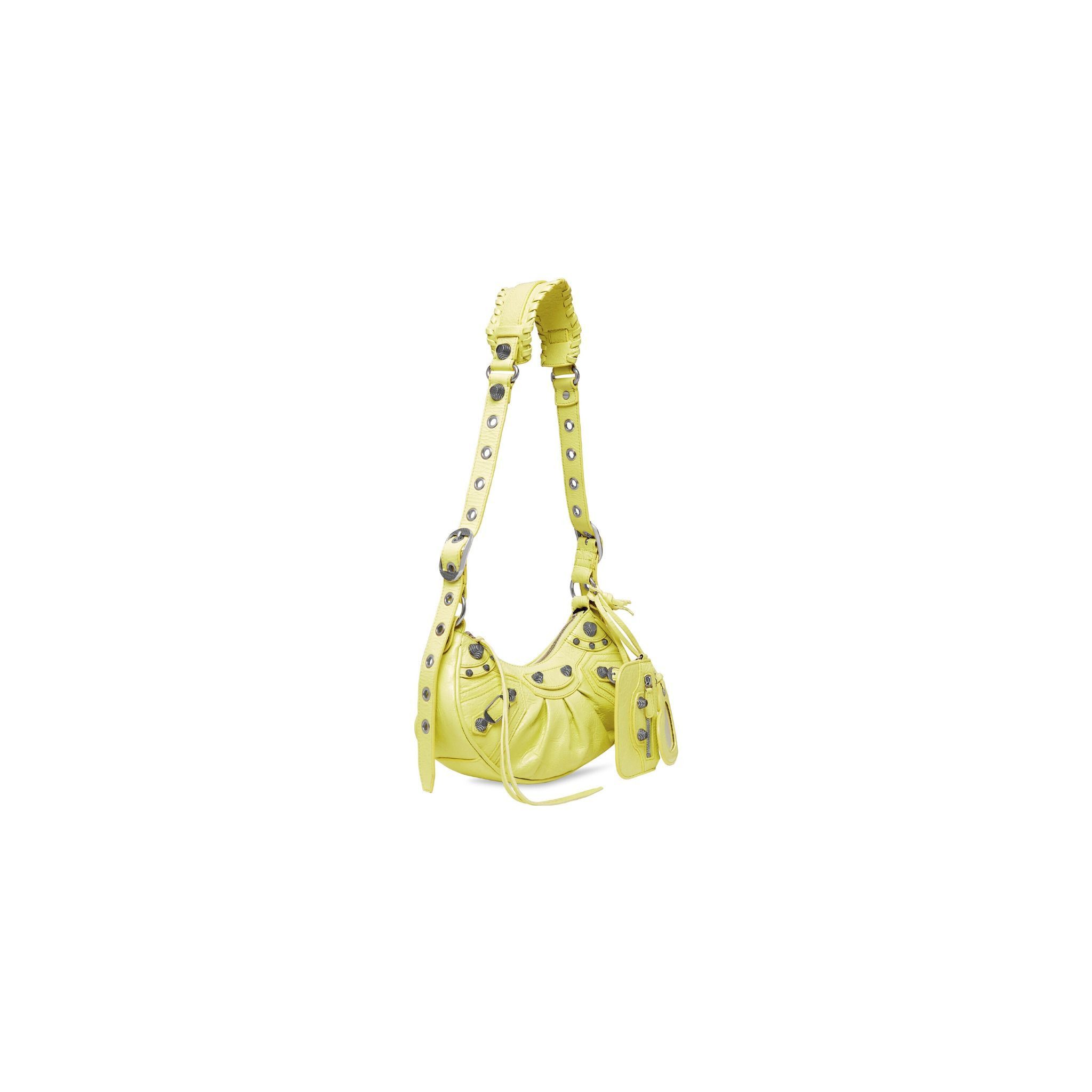 Balenciaga o1mt1gz0125 Size: OS / Le Cagole XS Shoulder Bag in Yellow Size ONE SIZE - 3 Thumbnail