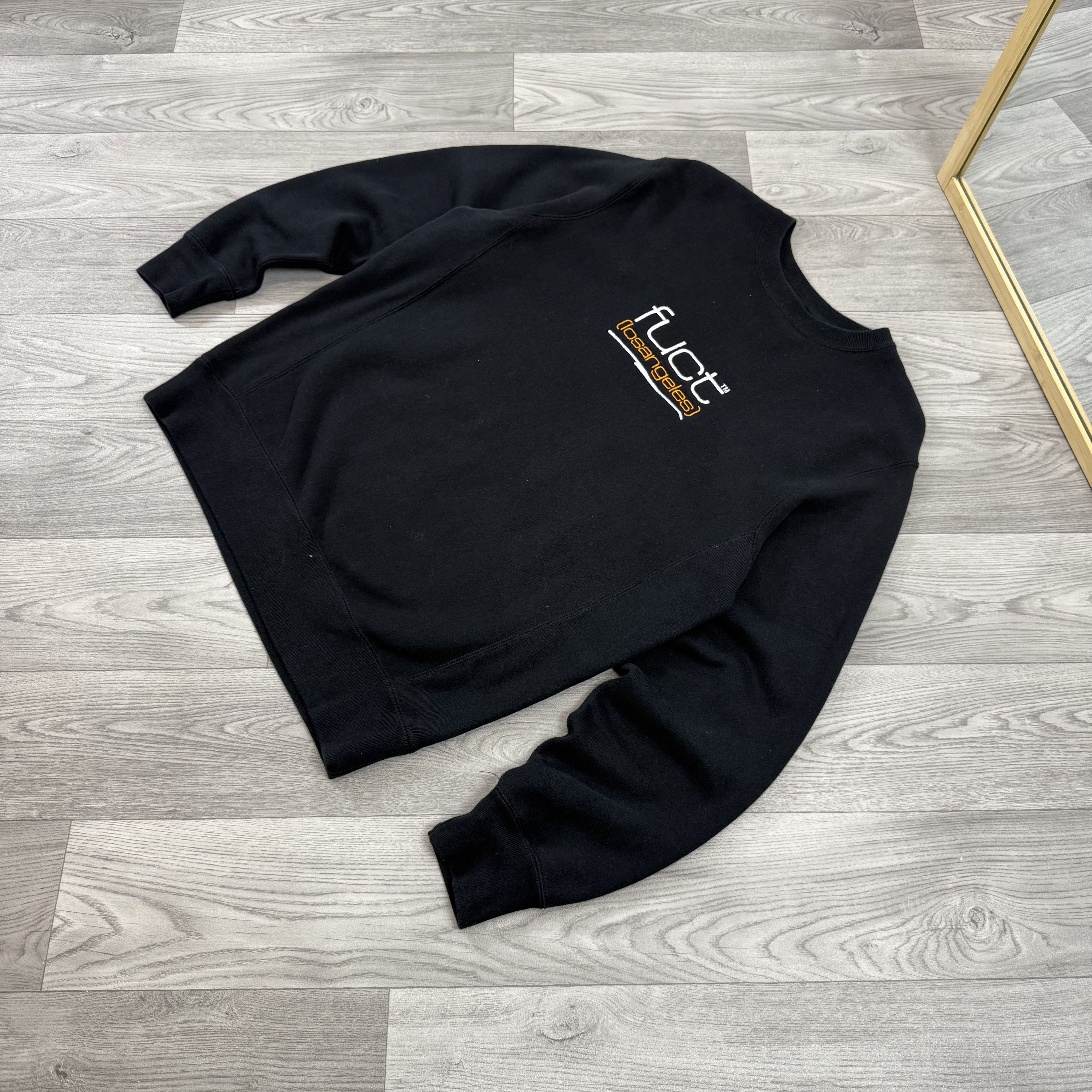 FUCT FUCT Los Angeles Black Embroidered Crewneck Sweatshirt Size US M / EU 48-50 / 2 - 3 Thumbnail