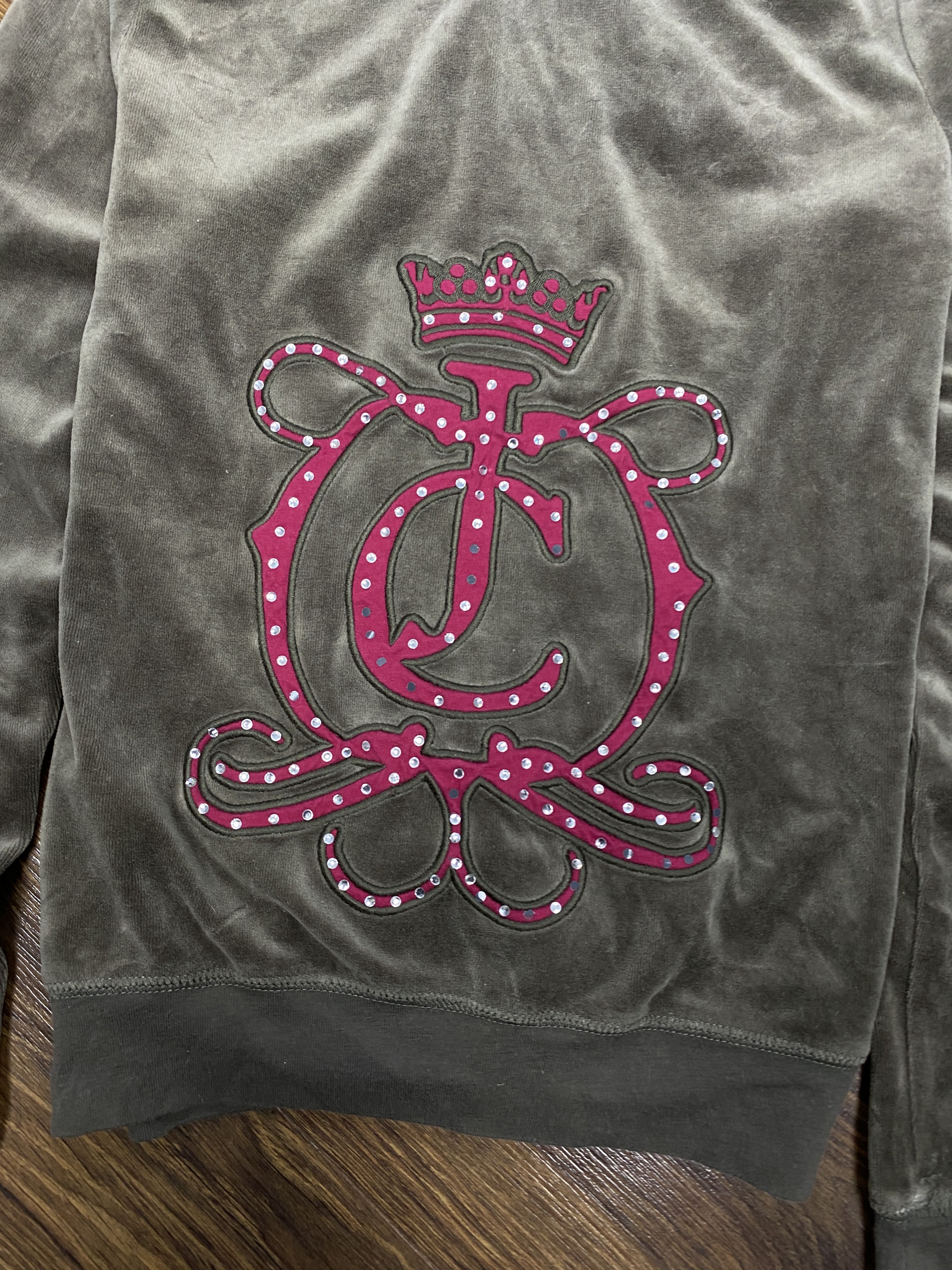 Juicy Couture × Vintage Juicy Couture Velour Track Suit Hoodie + Pants Size M / US 6-8 / IT 42-44 - 9 Thumbnail