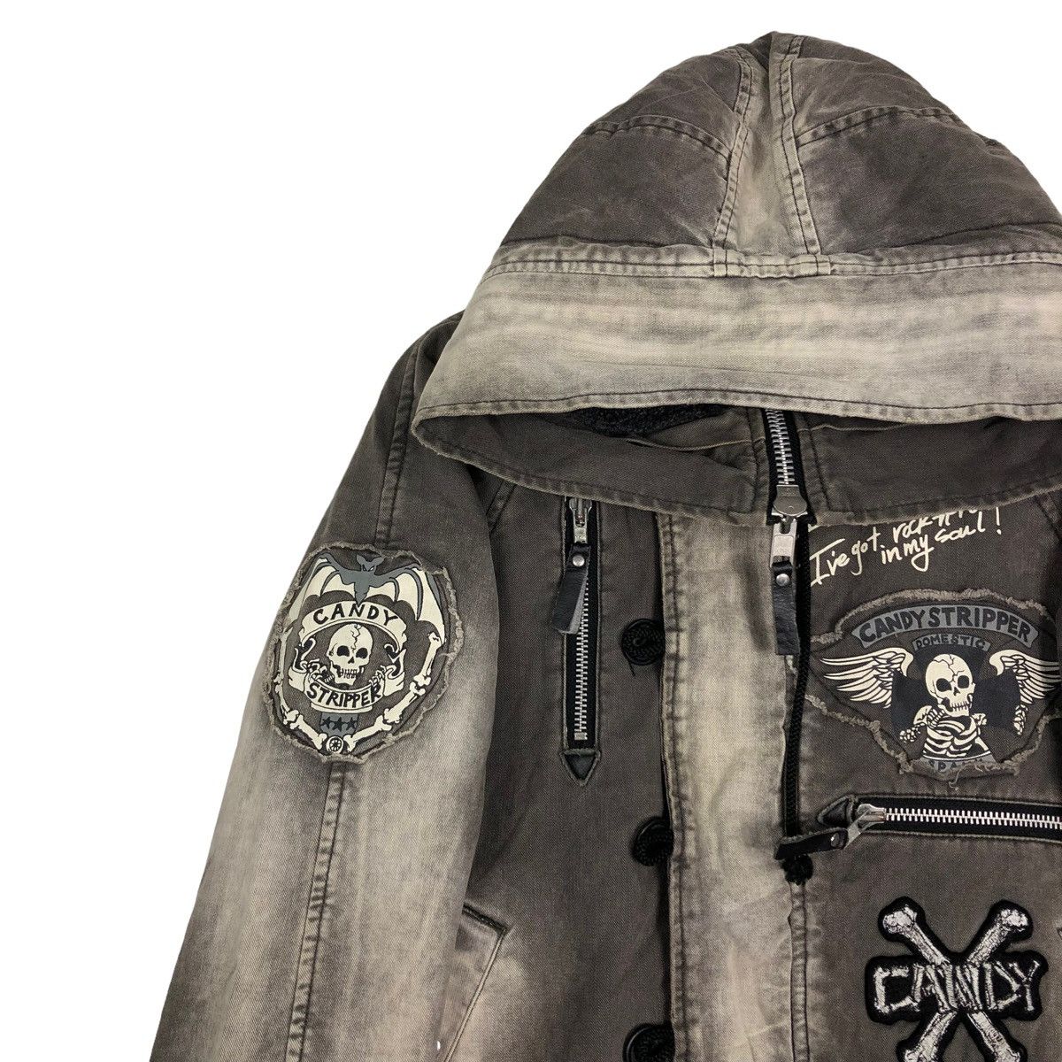 Vintage 🔥Punk Style Biker Jacket Bondage Design Ministry Co. Japan Size M / US 6-8 / IT 42-44 - 7 Thumbnail
