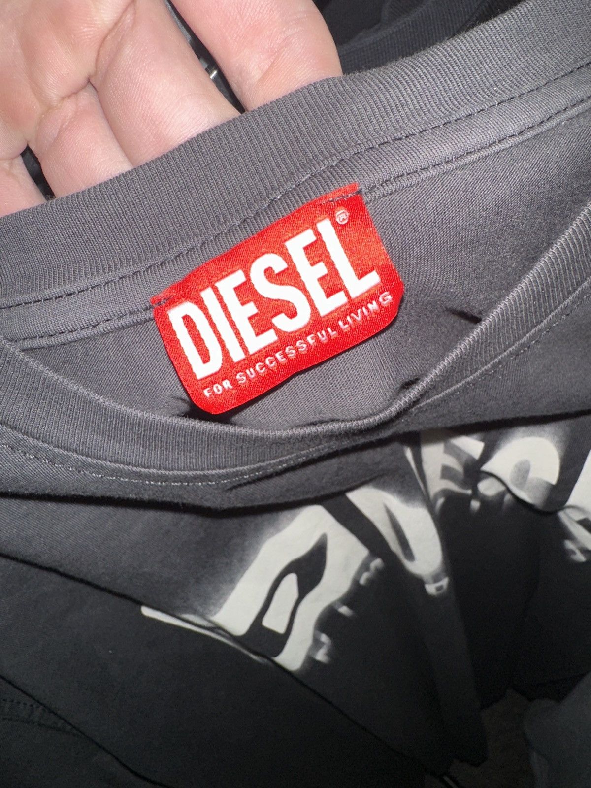 Diesel grey diesel t shirt Size US XL / EU 56 / 4 - 3 Thumbnail
