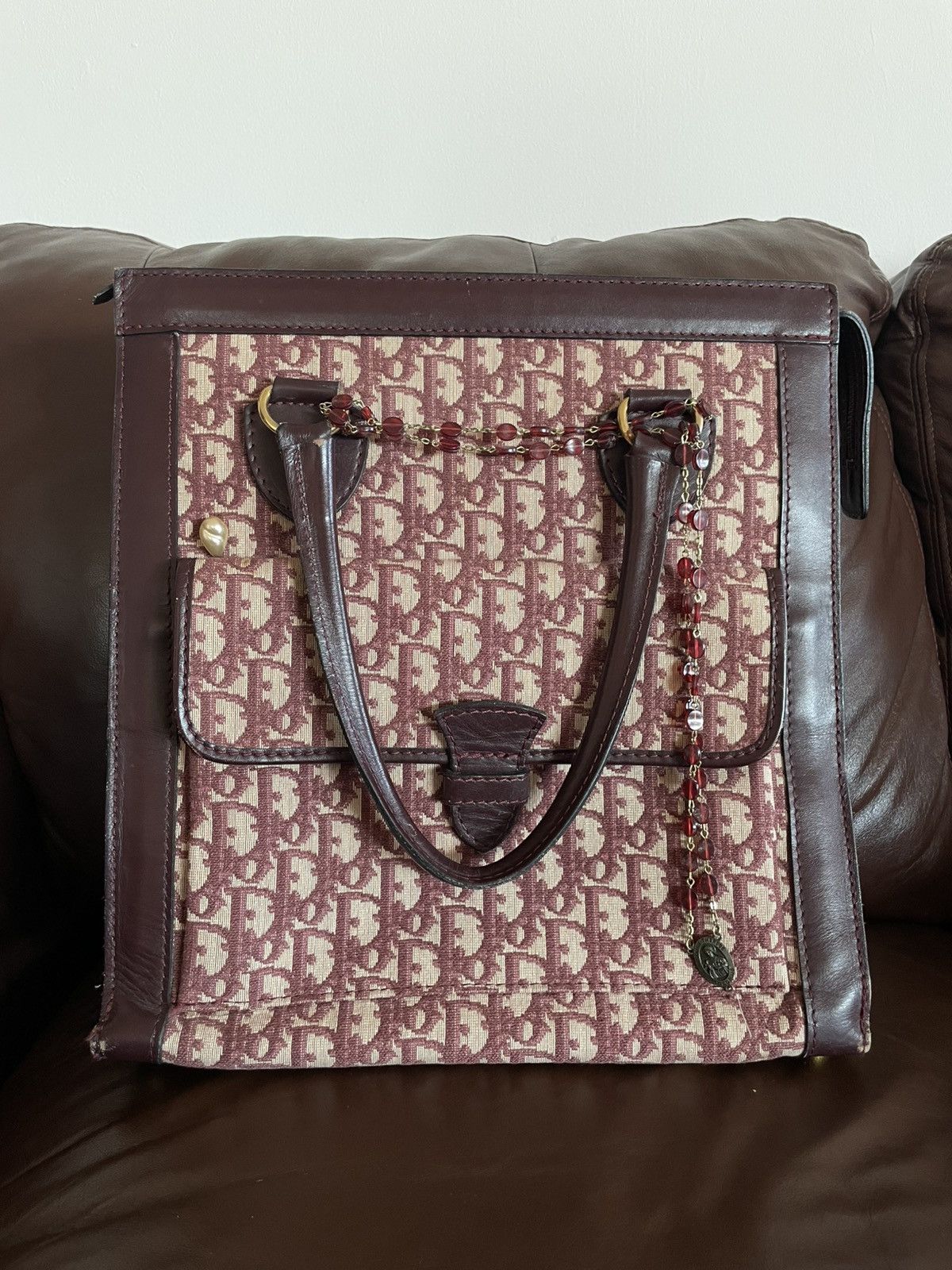 Dior 1970s Christian Dior Bagages Monogram Tote Bag Size ONE SIZE - 1 Thumbnail