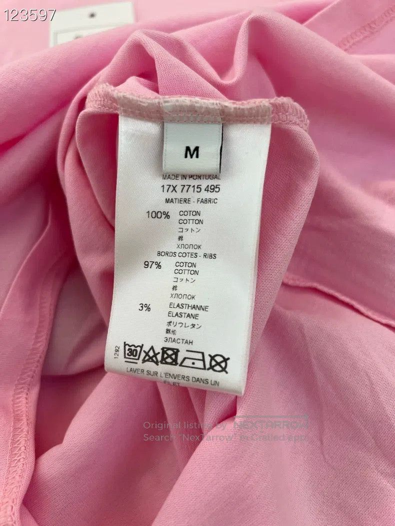 Givenchy Givenchy Pink T-shirt with Leather Stars Size US M / EU 48-50 / 2 - 4 Thumbnail