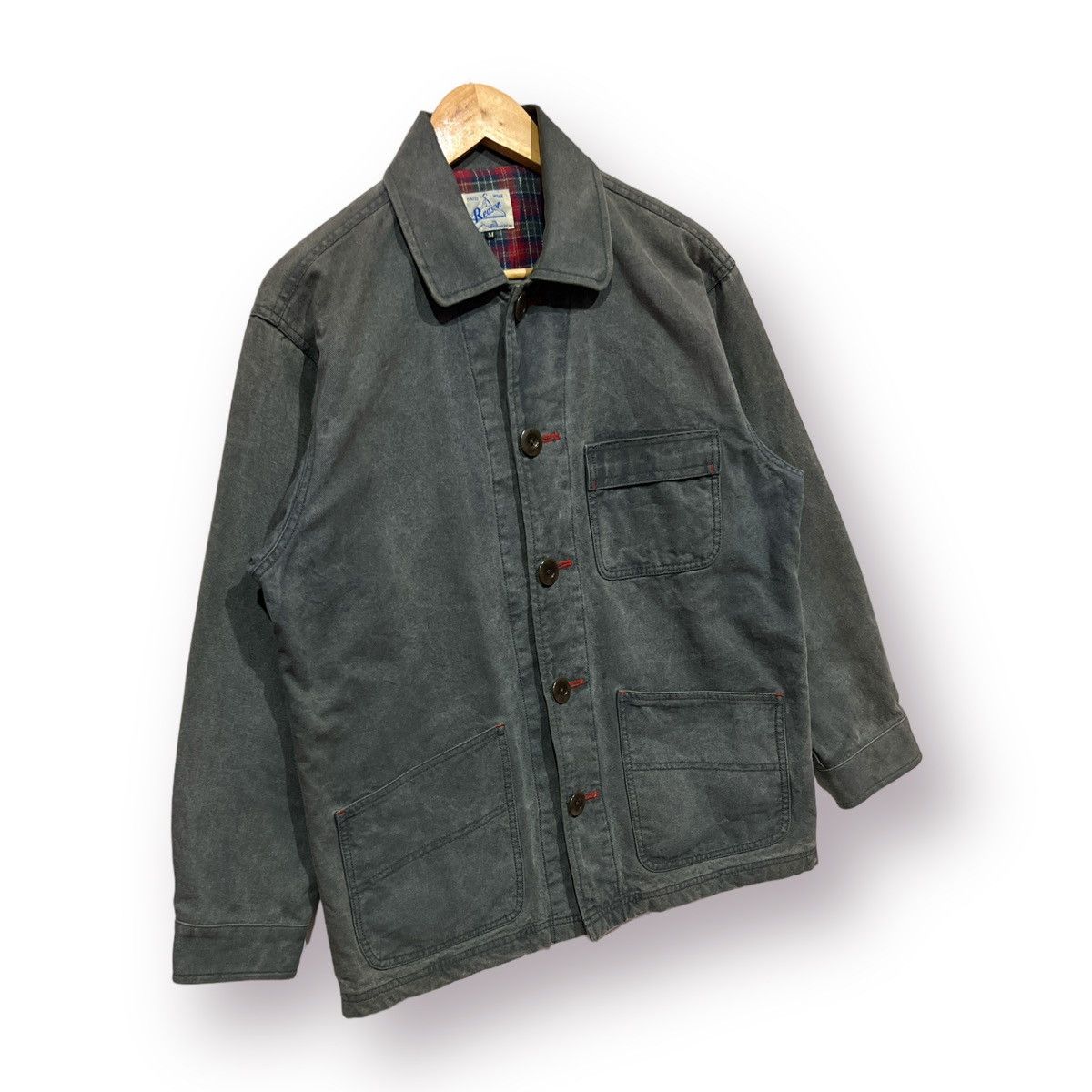 Japanese Brand 🔥 Reason Distressed Amekeji Fashion Duck Canvas Chore Jac Size US S / EU 44-46 / 1 - 3 Thumbnail