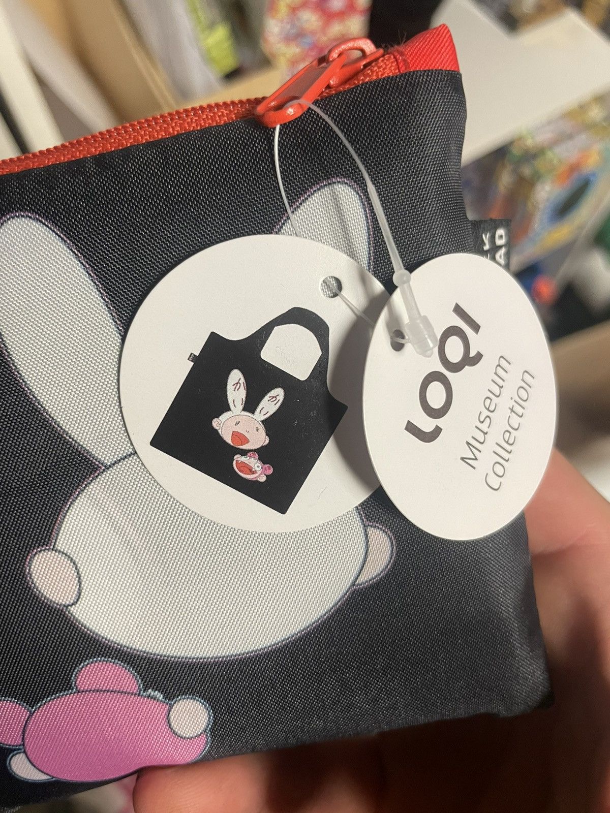 Takashi Murakami Takashi Murakami x Kaikai KiKi X Loqi Black Tote Bag Size ONE SIZE - 3 Thumbnail