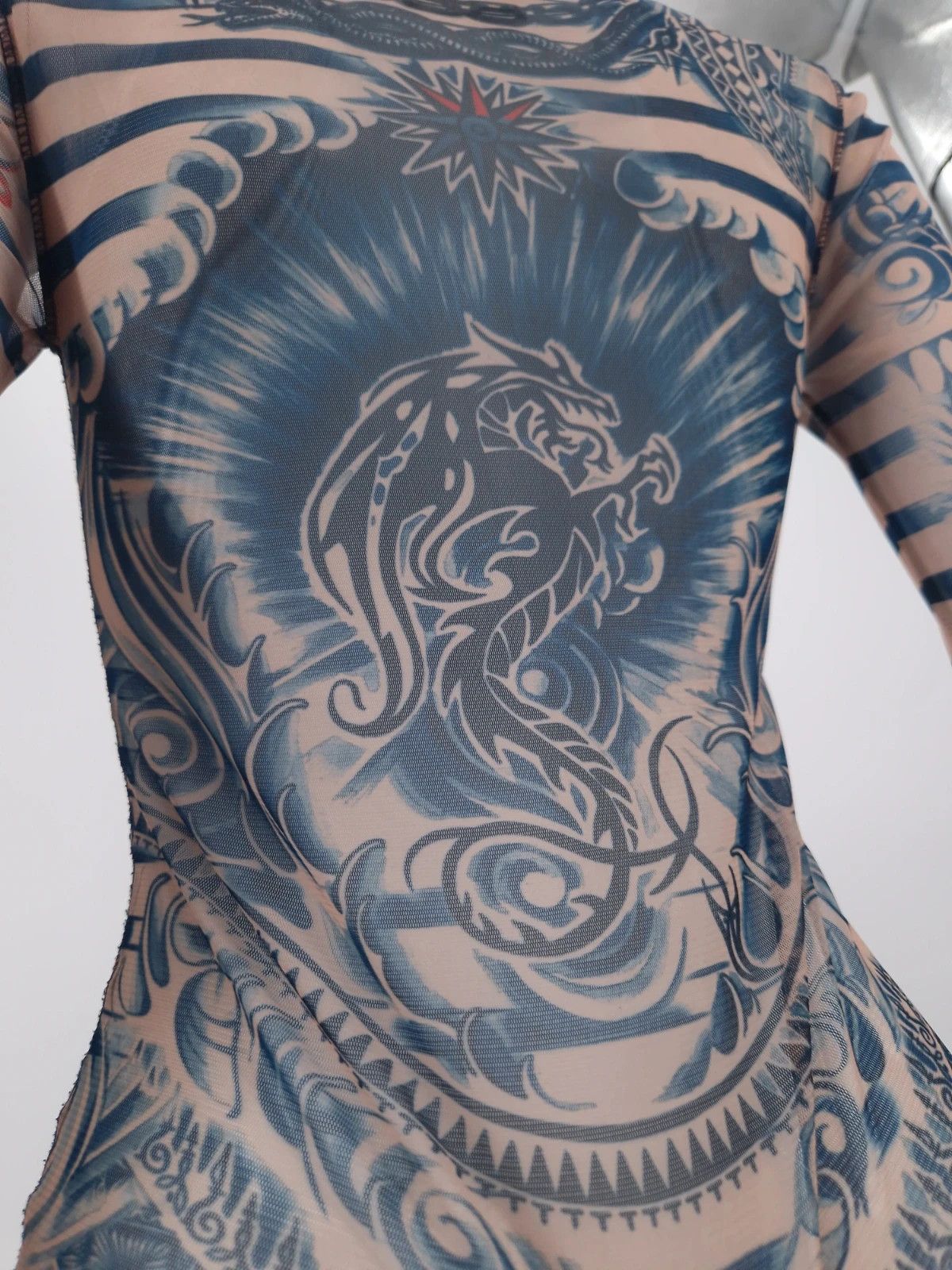 Jean Paul Gaultier JPG Tattoo Mesh Top Size XS / US 0-2 / IT 36-38 - 2 Thumbnail