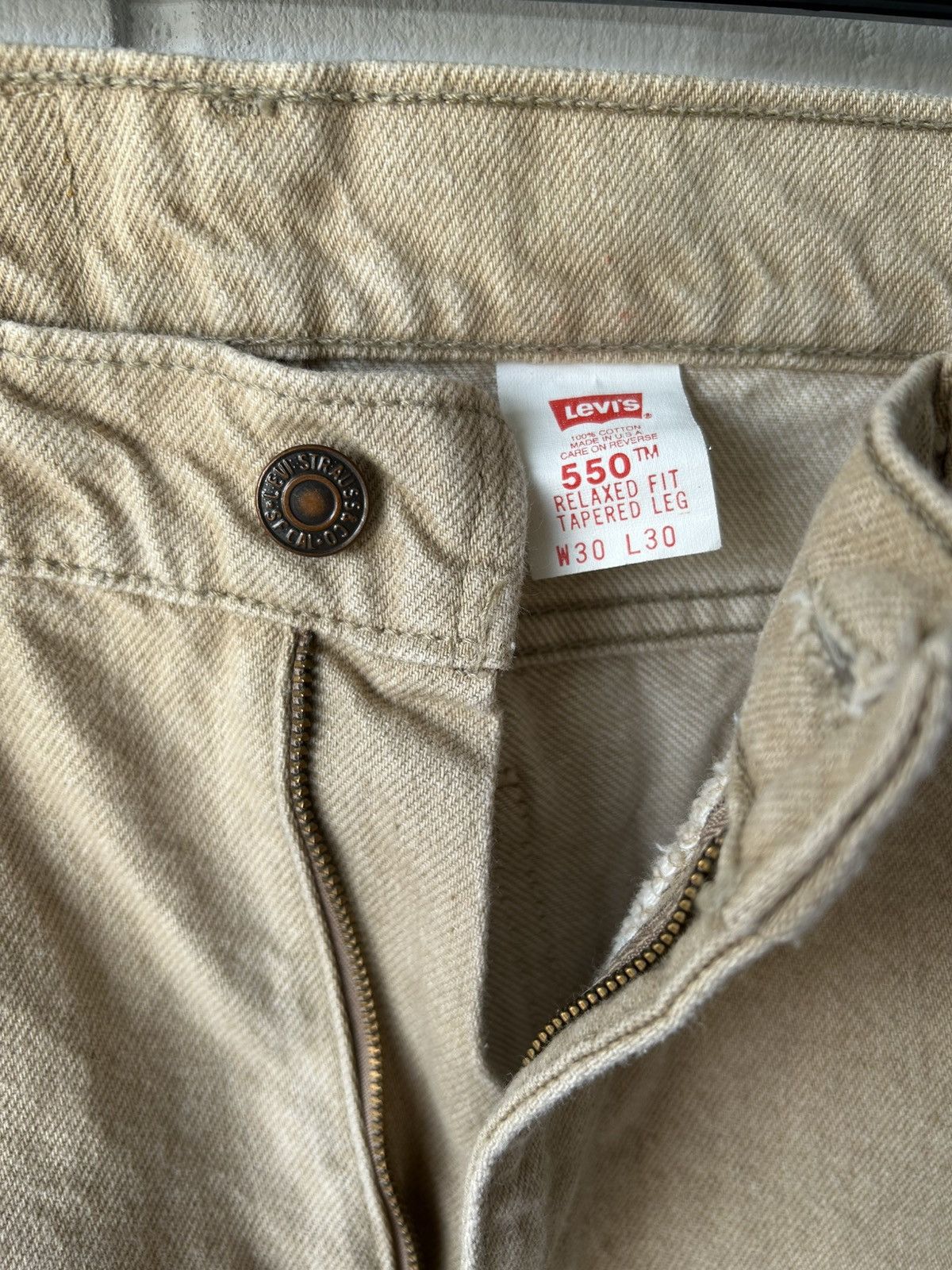 Levi's Vintage Levi’s 550 Orange Tab Denim Pants Size US 30 / EU 46 - 3 Thumbnail