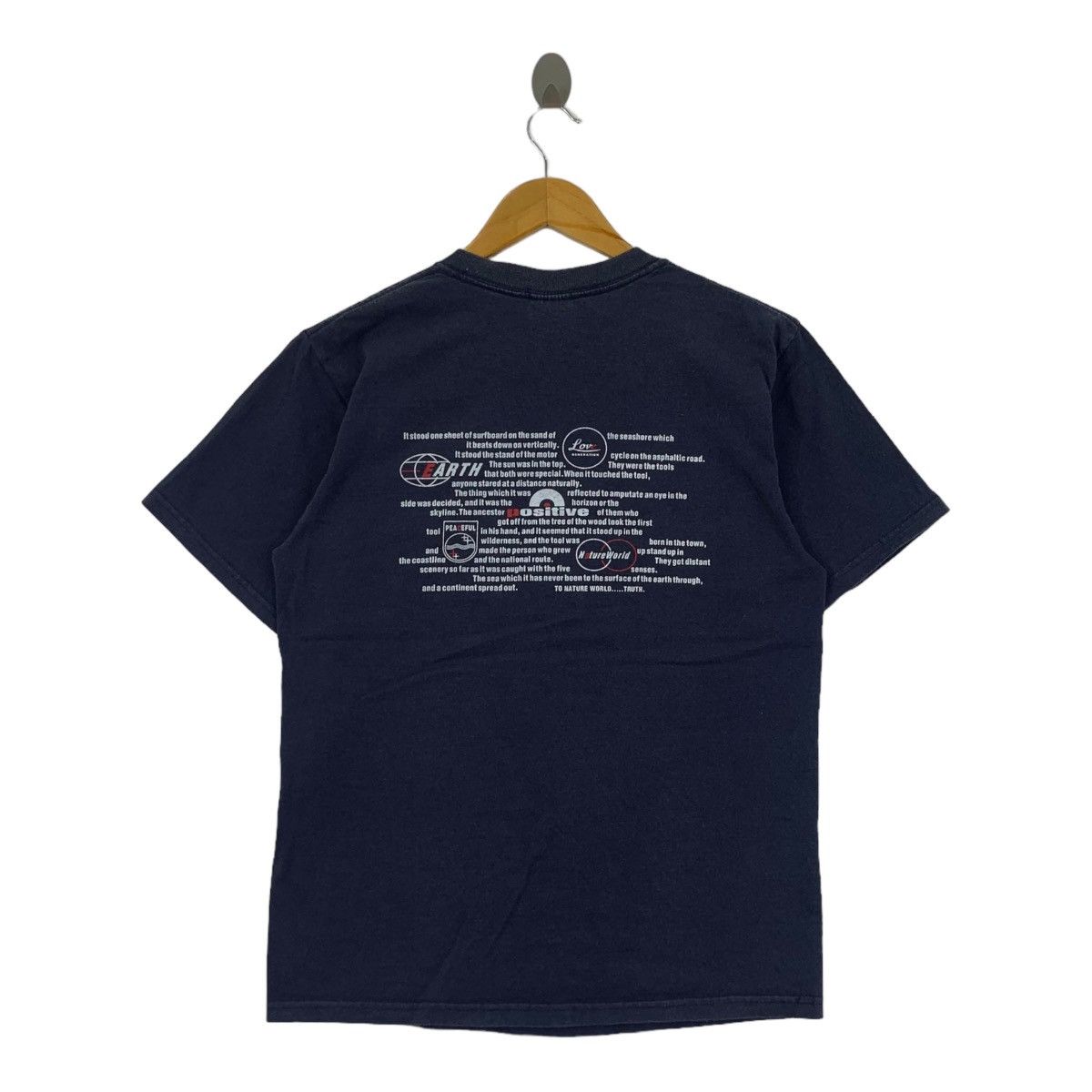 Anvil Vintage 90’ LOVE GENERATION SURF Peaceful Tee Shirt Size US M / EU 48-50 / 2 - 4 Thumbnail