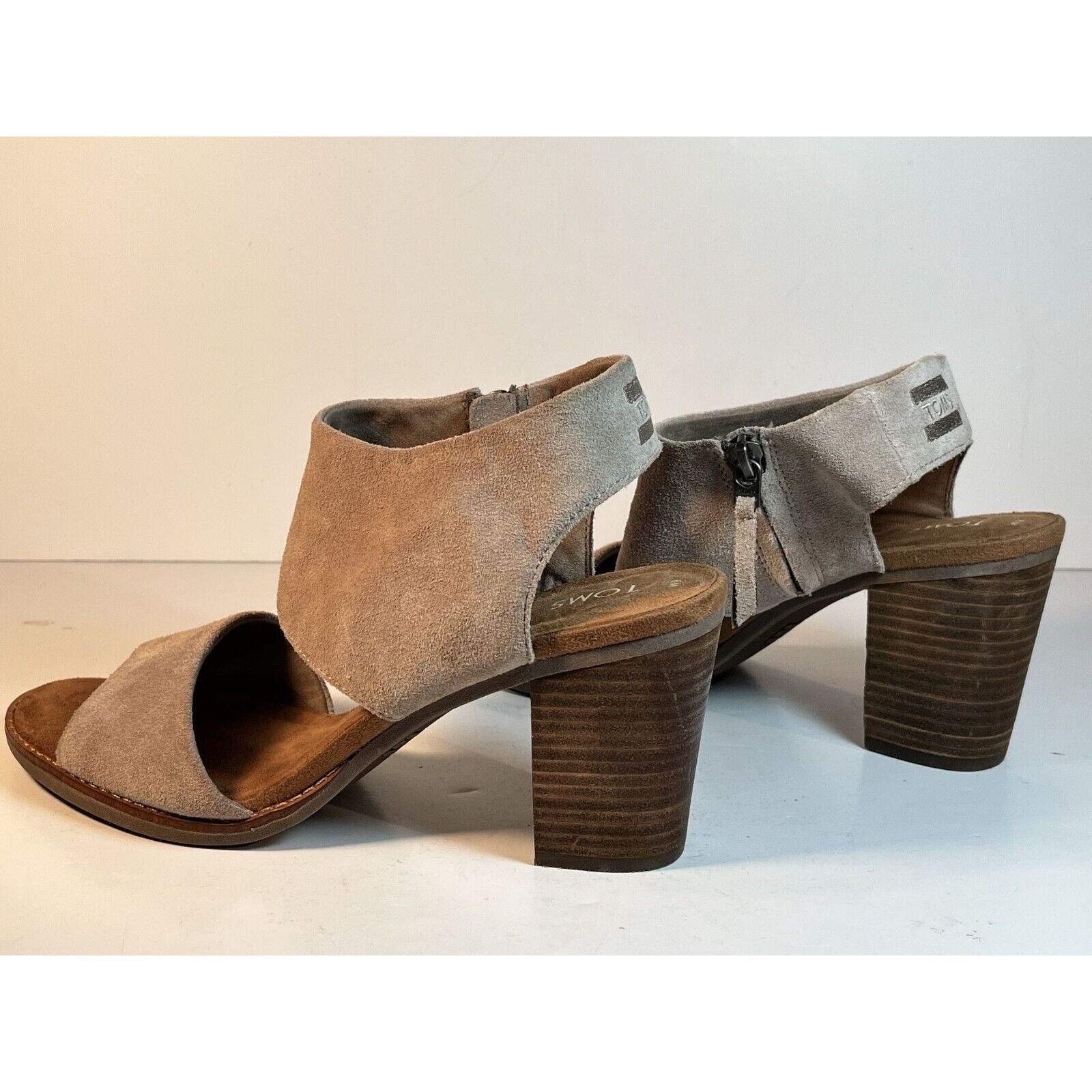 Toms TOMS Suede Majorca Cutout Block Heels Womens Casual Sandals Size US 9 / IT 39 - 13 Thumbnail