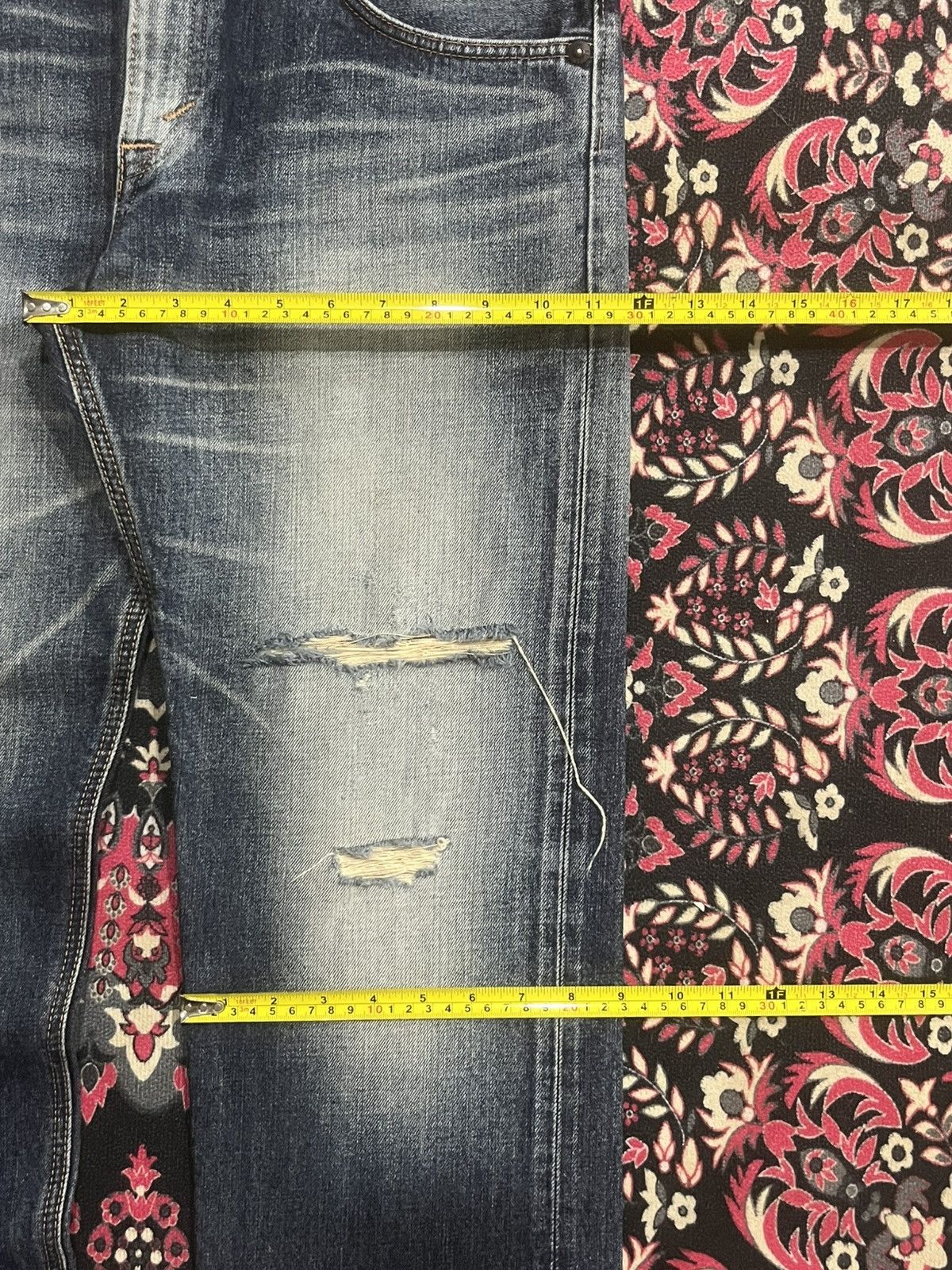 Edwin Vintage Edwin Exclusive Vintage Blue Washed Distressed Jeans Size US 32 / EU 48 - 15 Thumbnail